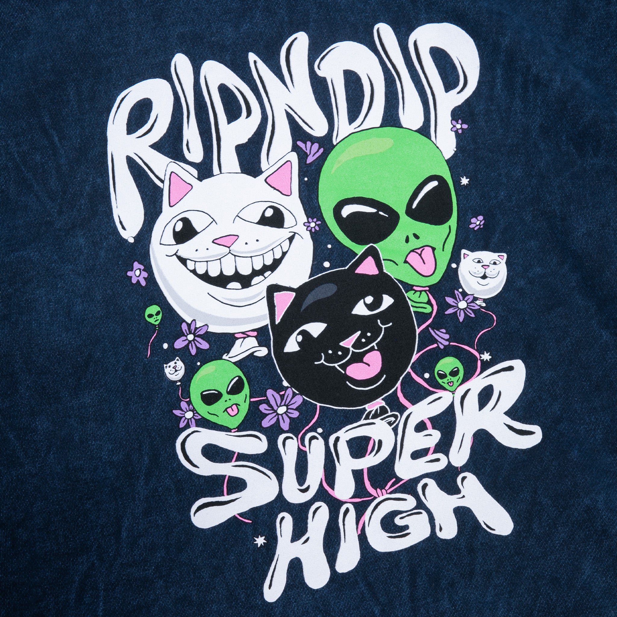 Super High Hoodie (Navy Mineral Wash) - Image 5