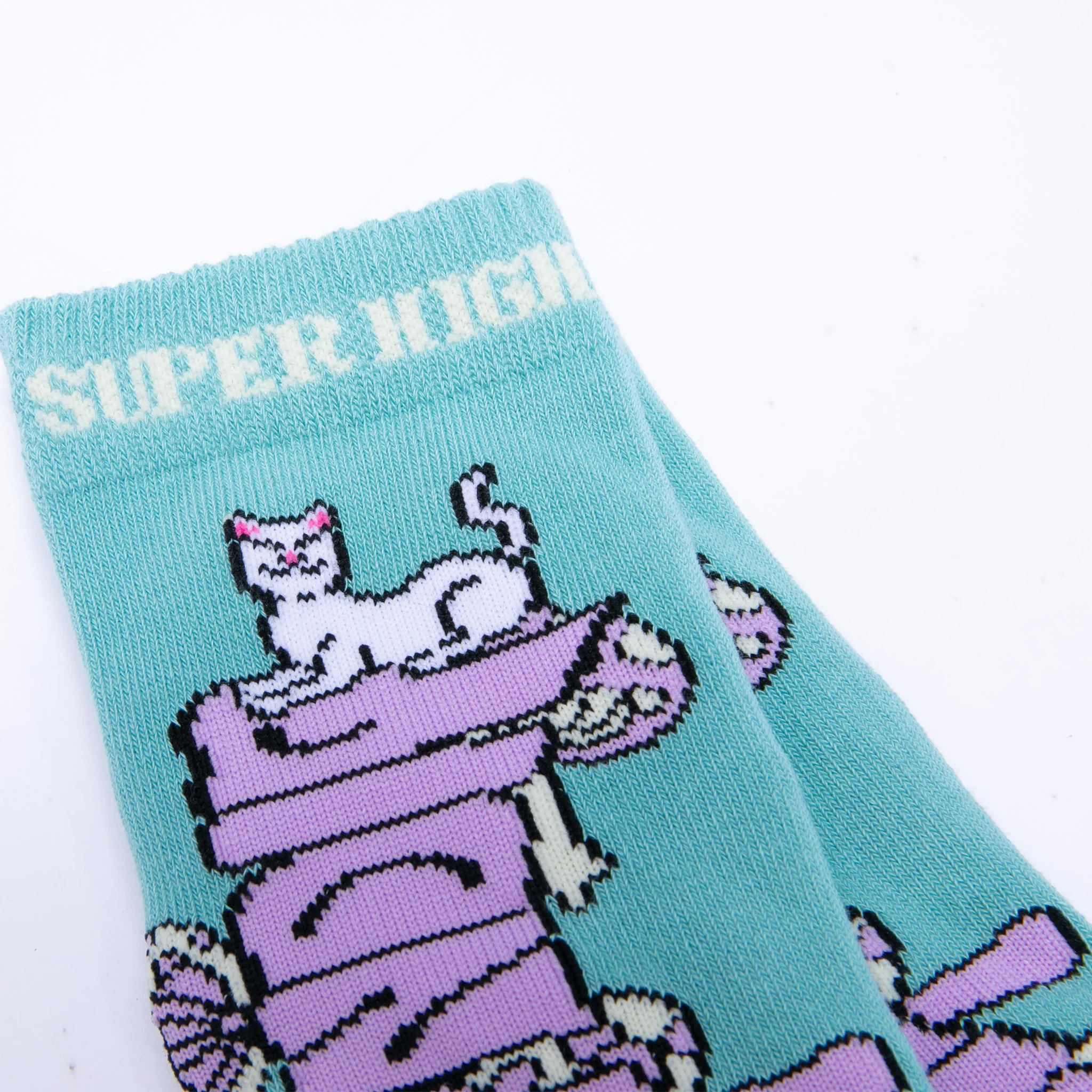 Super Psychedelic Socks (Sage/Lavender) - Image 3