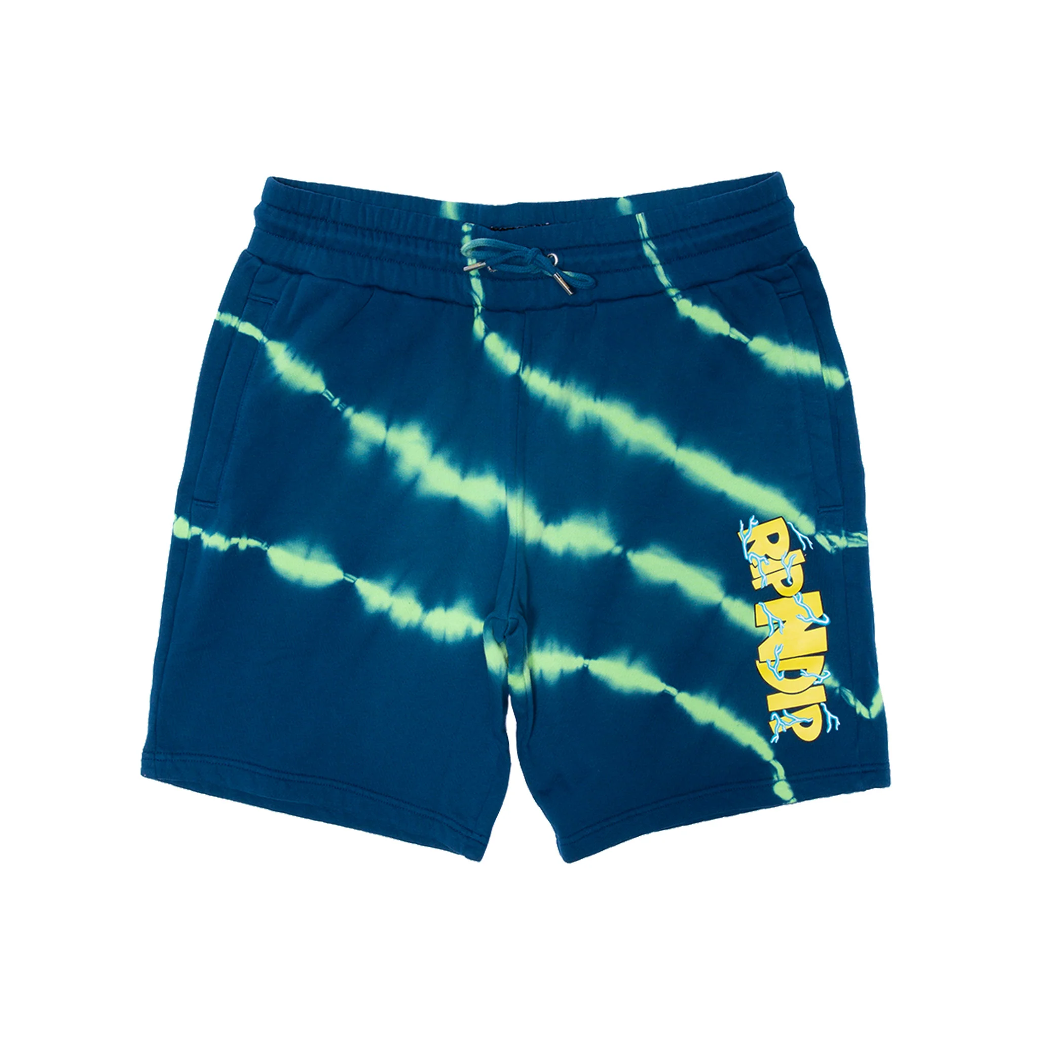 Super Sanerm Sweatshorts (Navy/Neon Green Dye) - Image 3