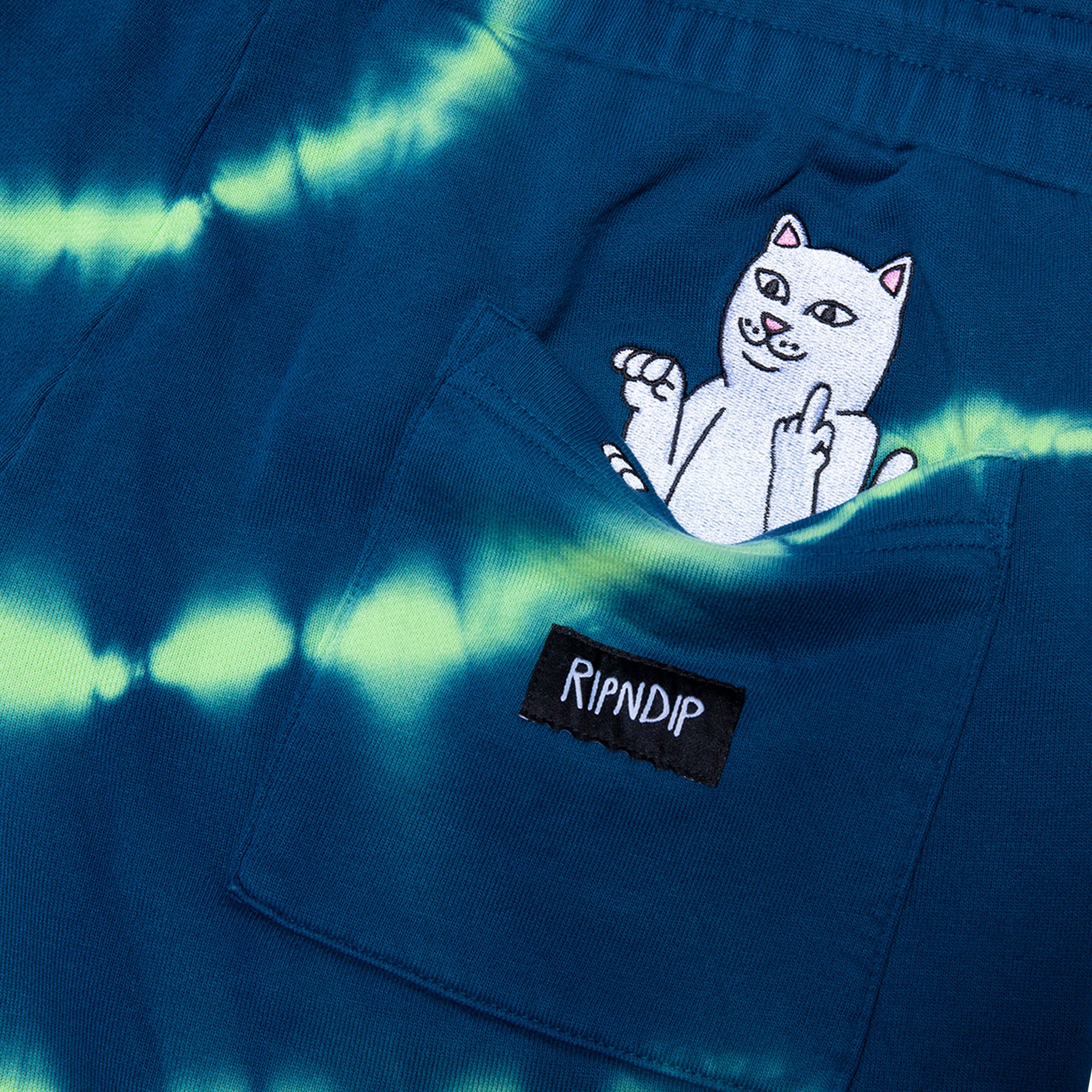 Super Sanerm Sweatshorts (Navy/Neon Green Dye) - Image 4