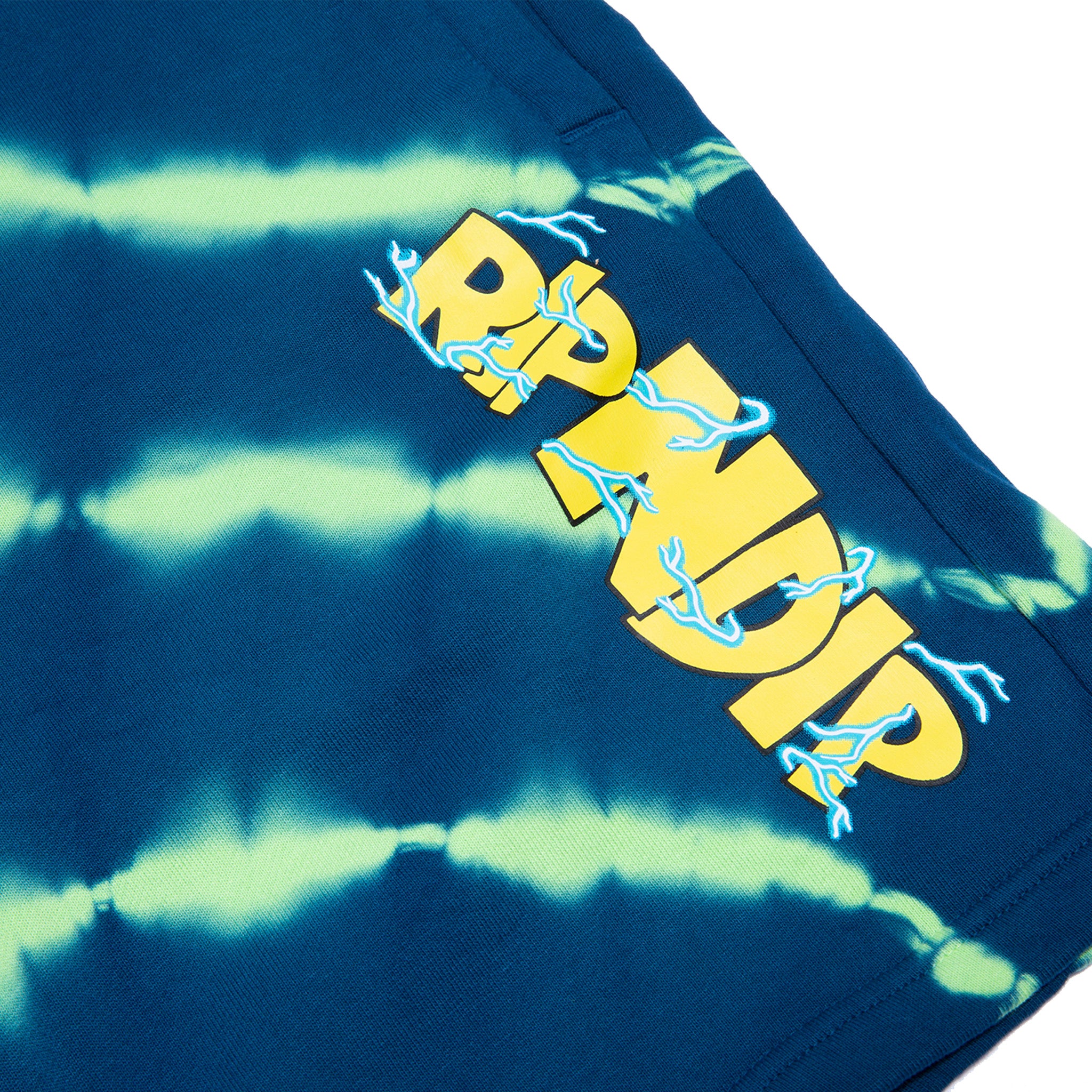 Super Sanerm Sweatshorts (Navy/Neon Green Dye) - Image 5