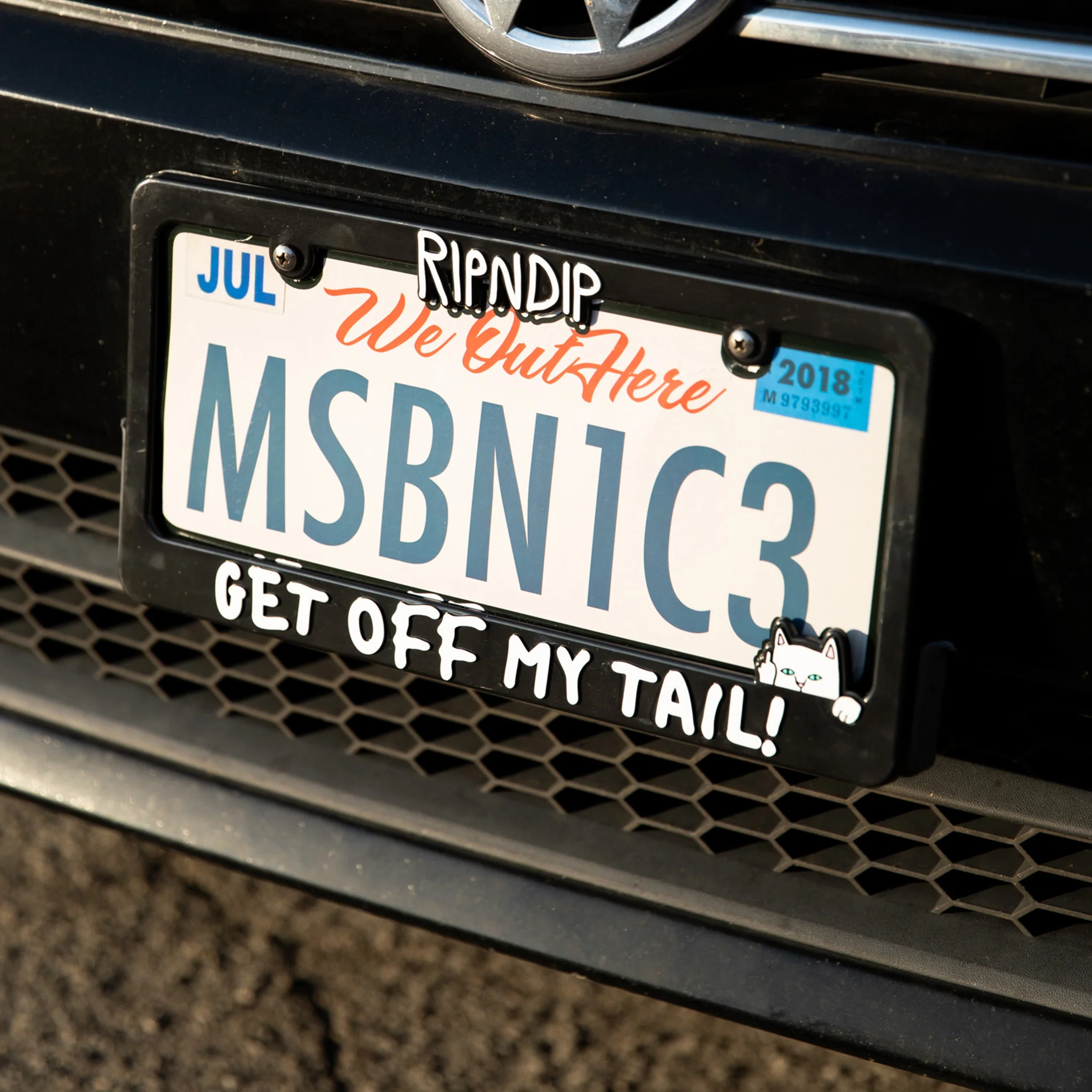 Tailgate License Plate Frame (Black) - Image 2