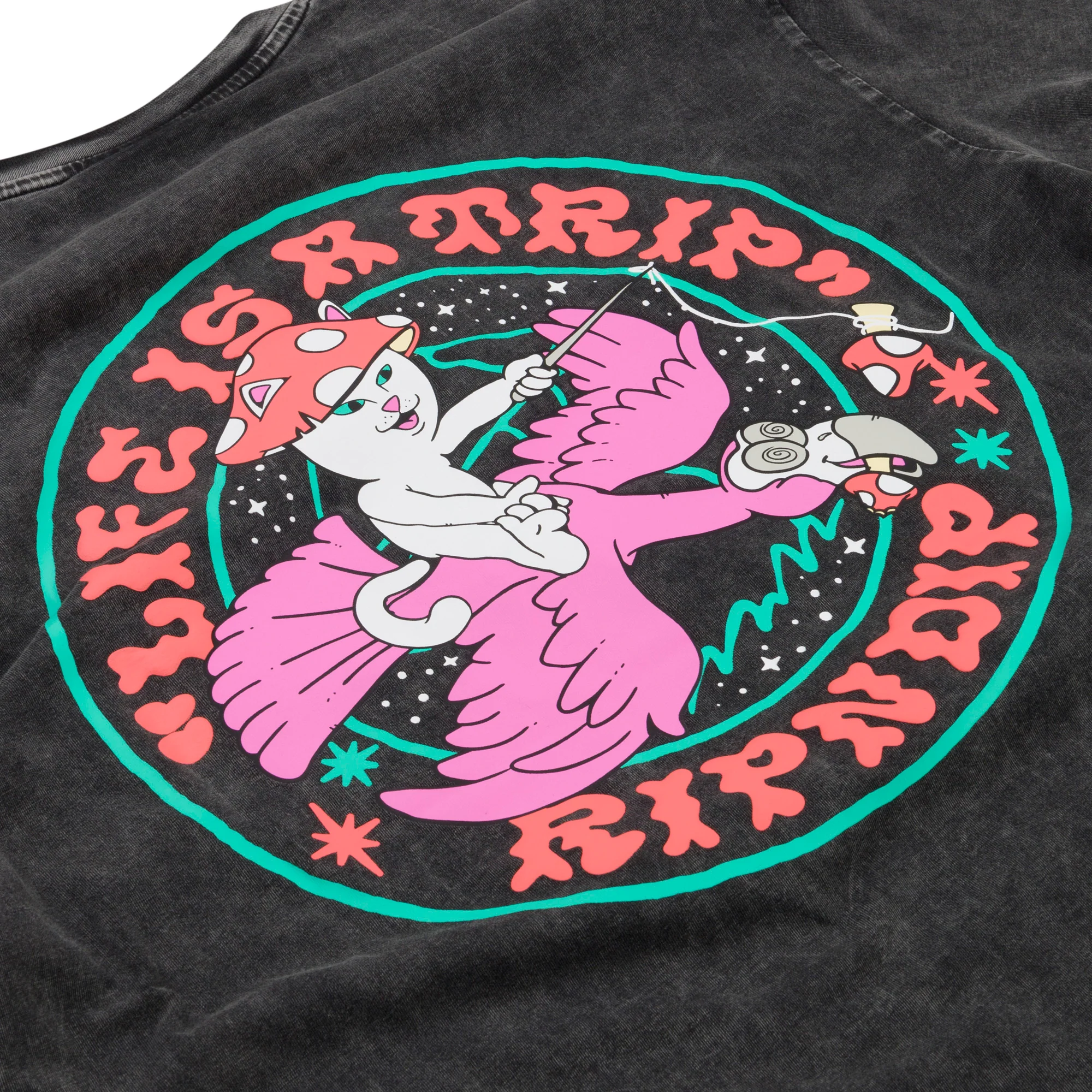 Take A Trip Tee (Black Wash ) - Image 5