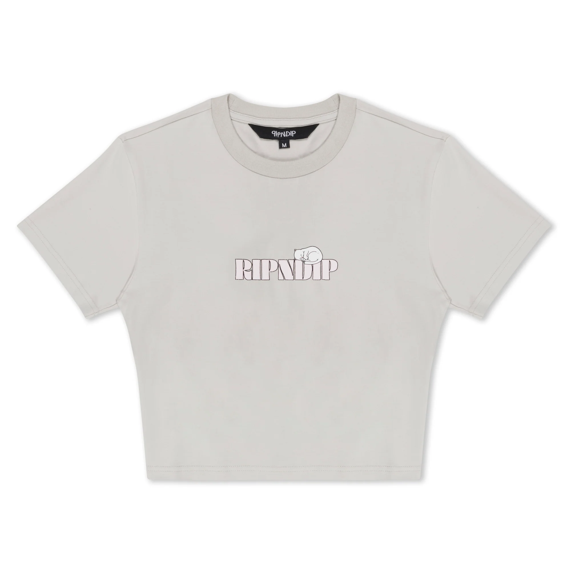 Taste Like Nerm Cropped Baby Tee (Grey) - Image 3