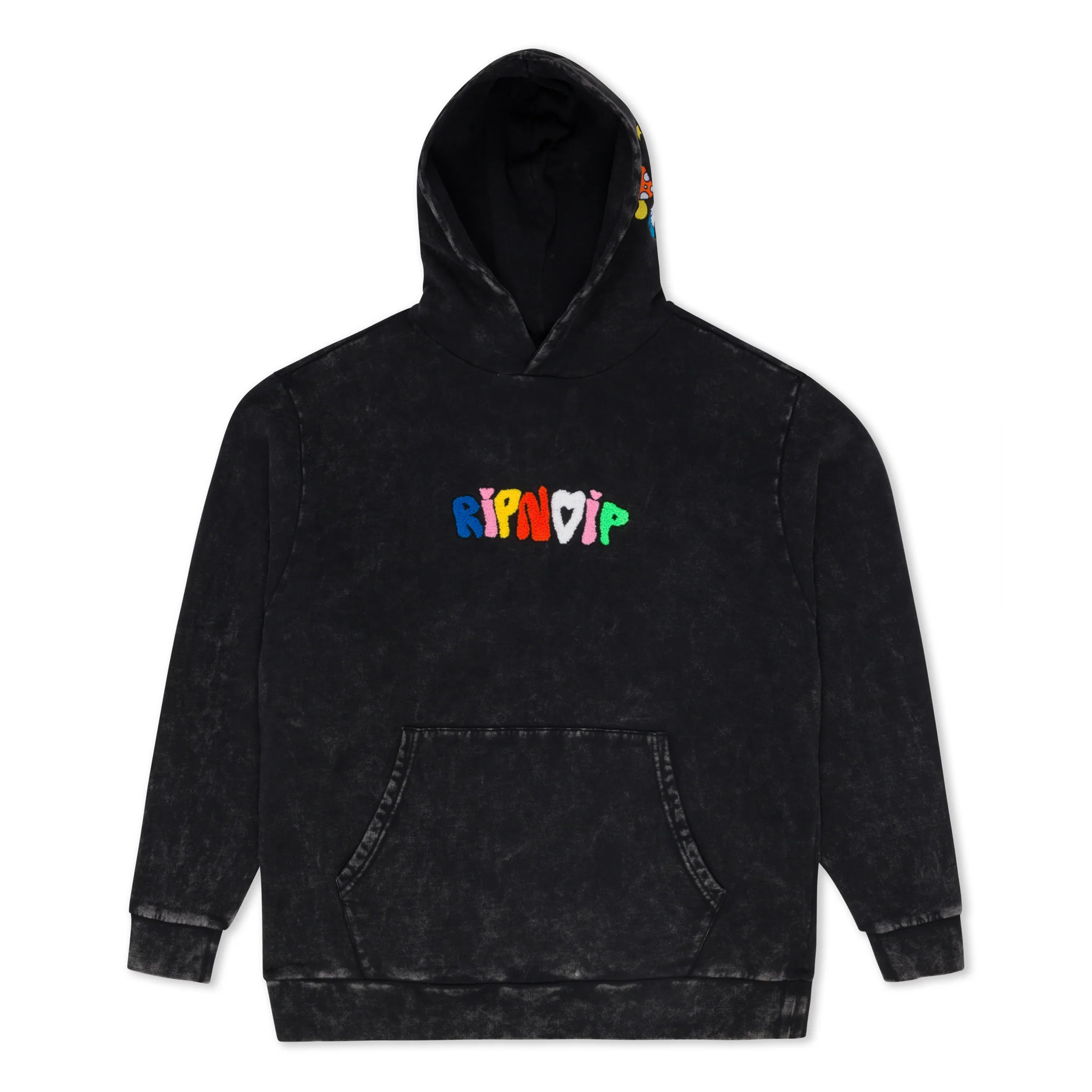 Taste The Rainbow Hoodie (Black Mineral Wash) - Image 2