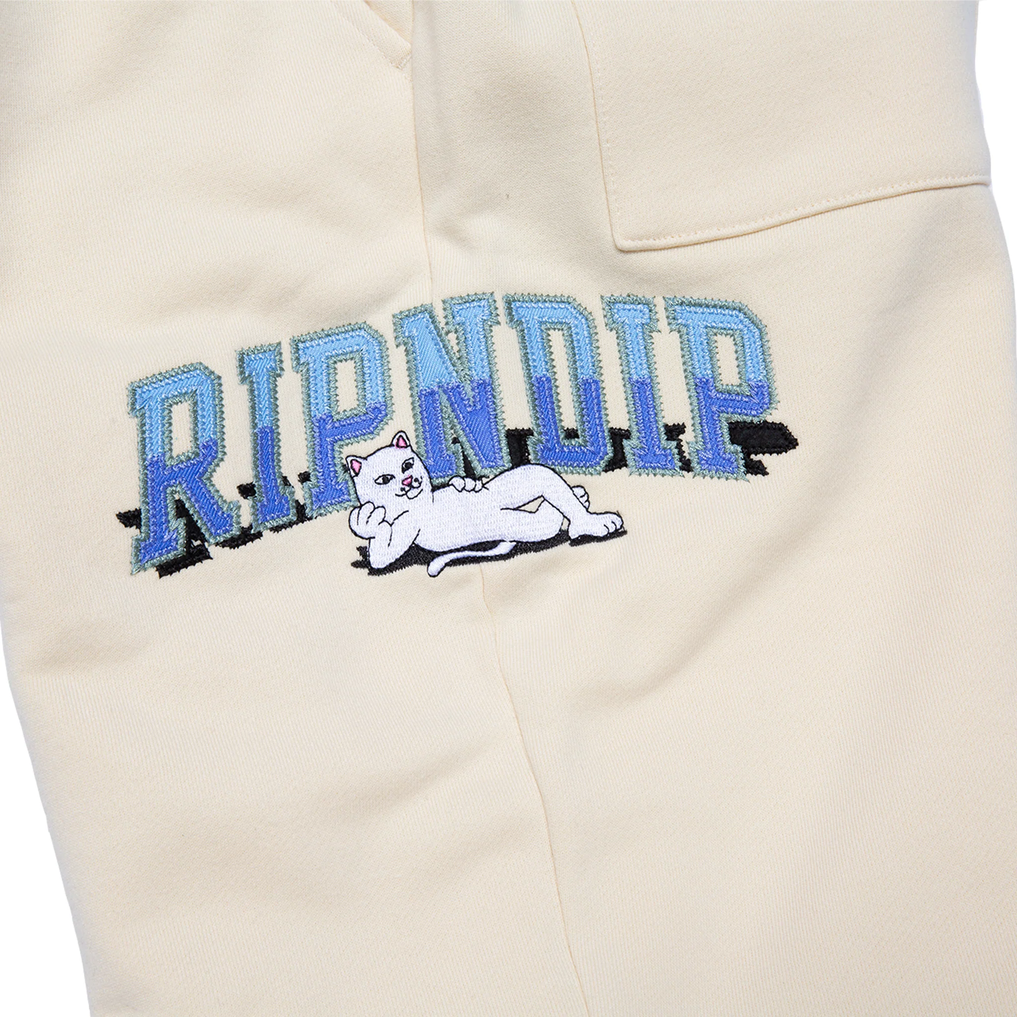 Team Spirit Embroidered Sweatpants (Natural) - Image 4