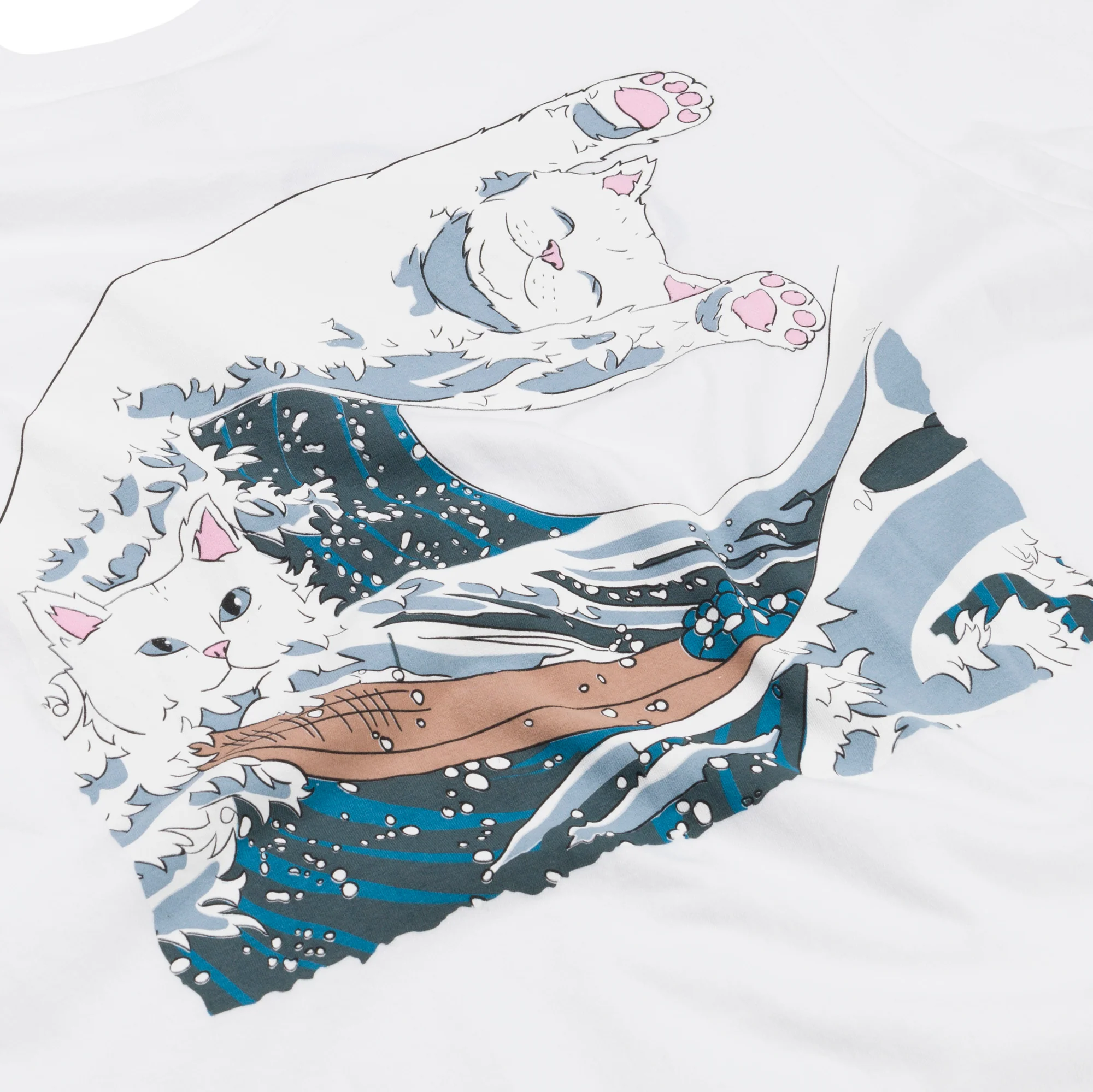 The Great Wave Of Nerm Tee (White) - Image 4