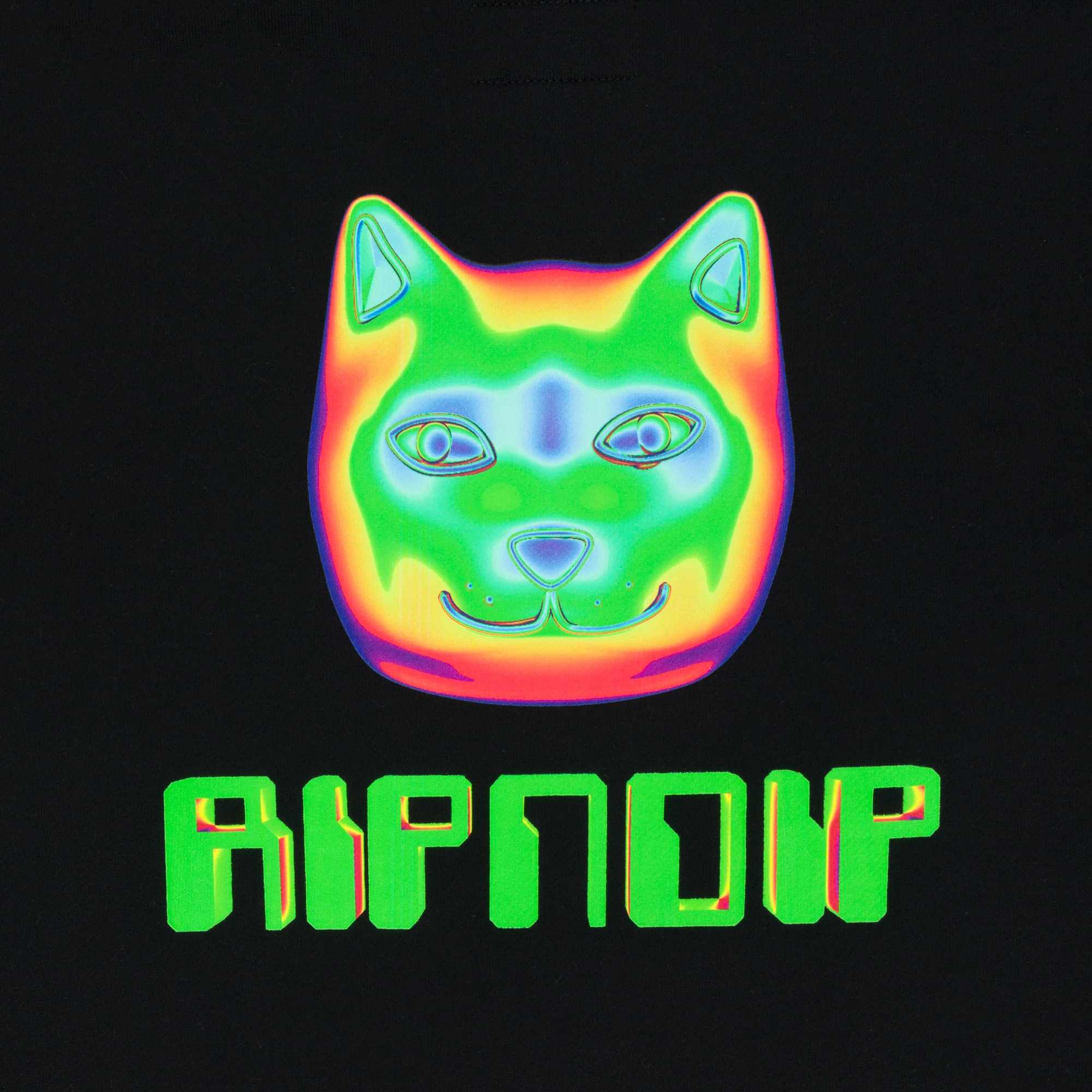 Thermal Nermal Cropped Hoodie (Black) - Image 4