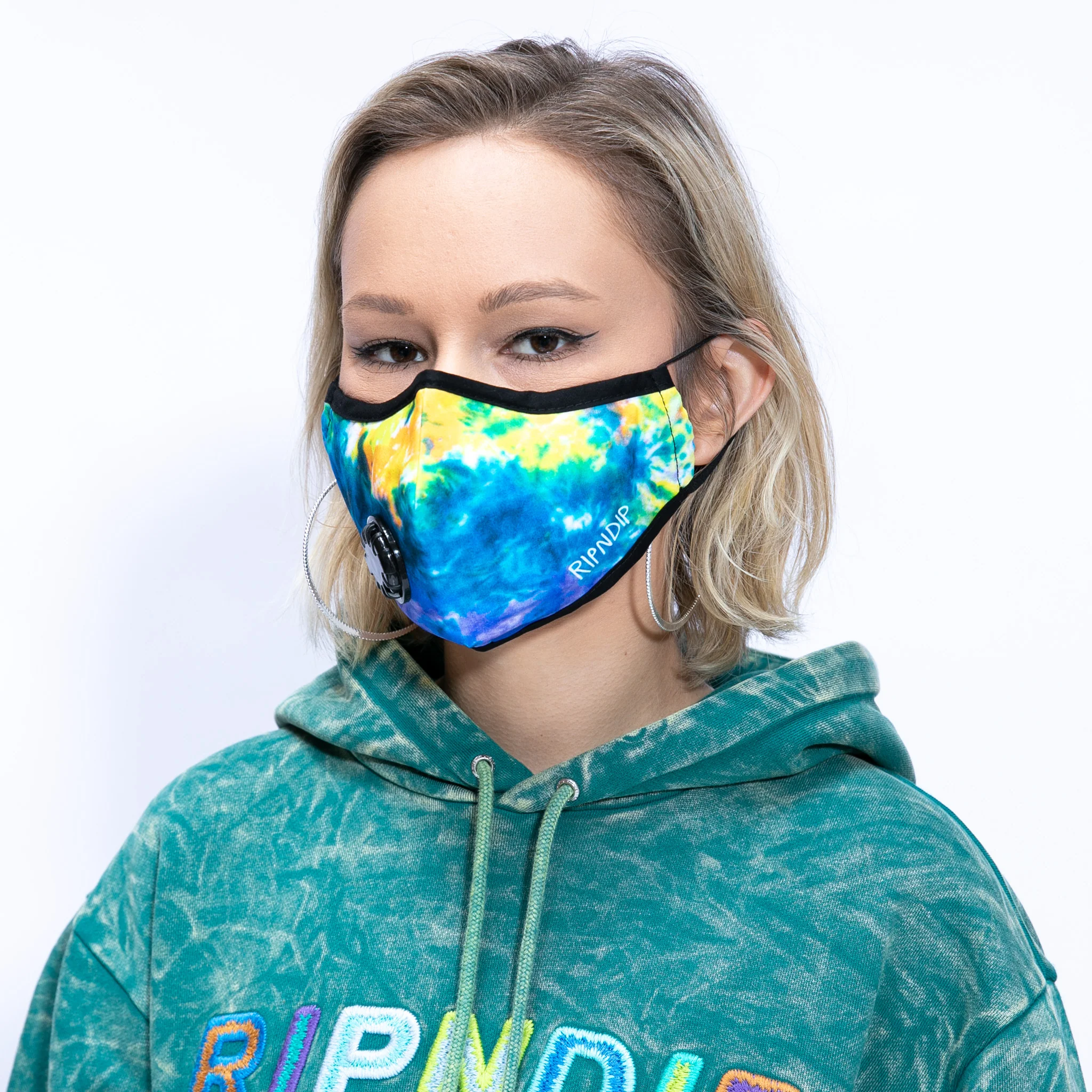 Tie Dye Ventilator Mask