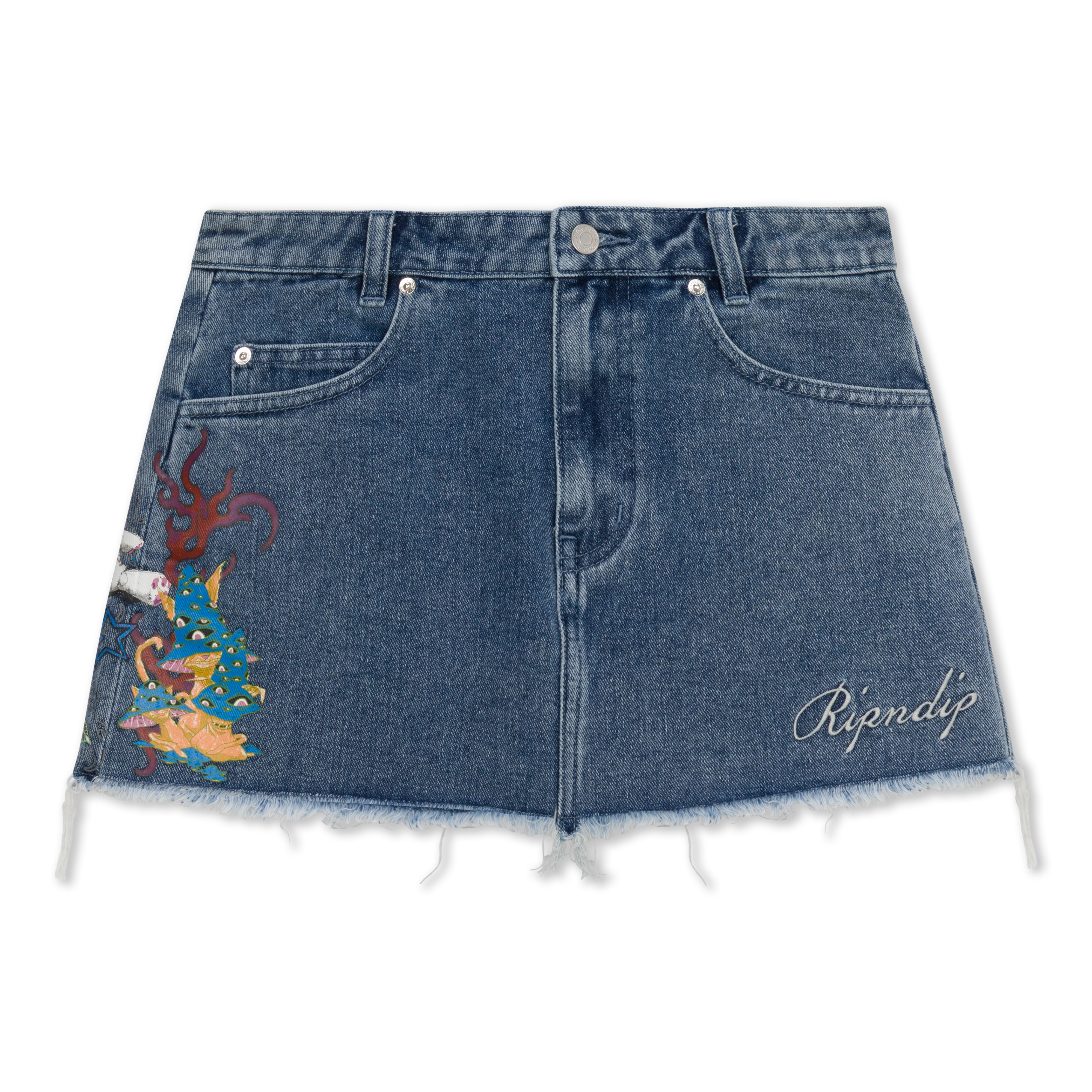 Travis Denim Skirt (Light Wash)