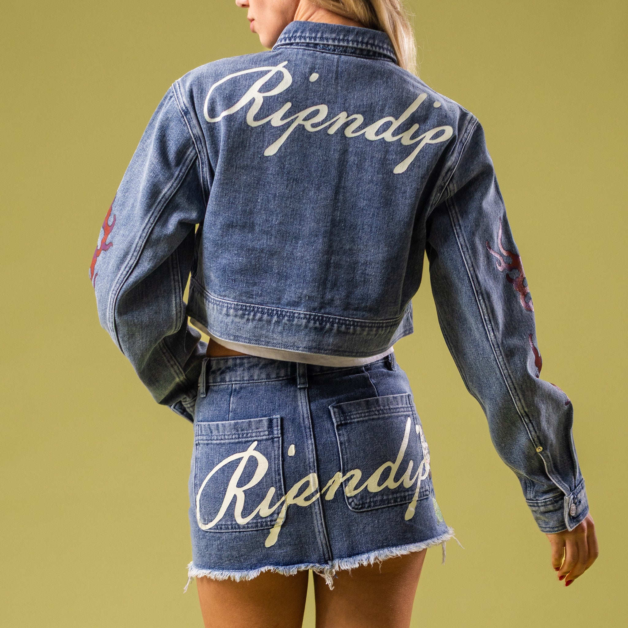 Travis Denim Skirt (Light Wash) - Image 2