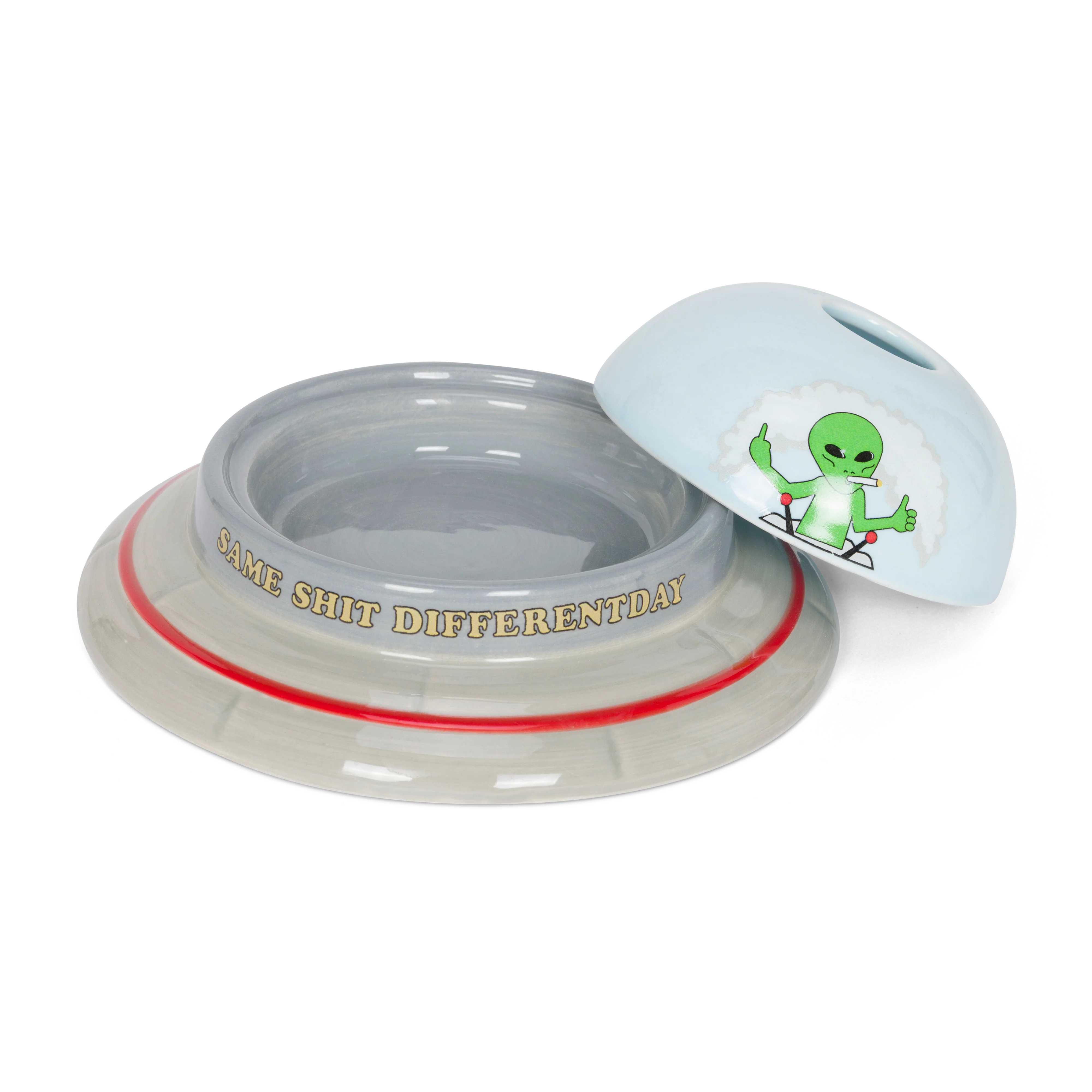 UFO Ceramic Ashtray (Multi) - Image 3
