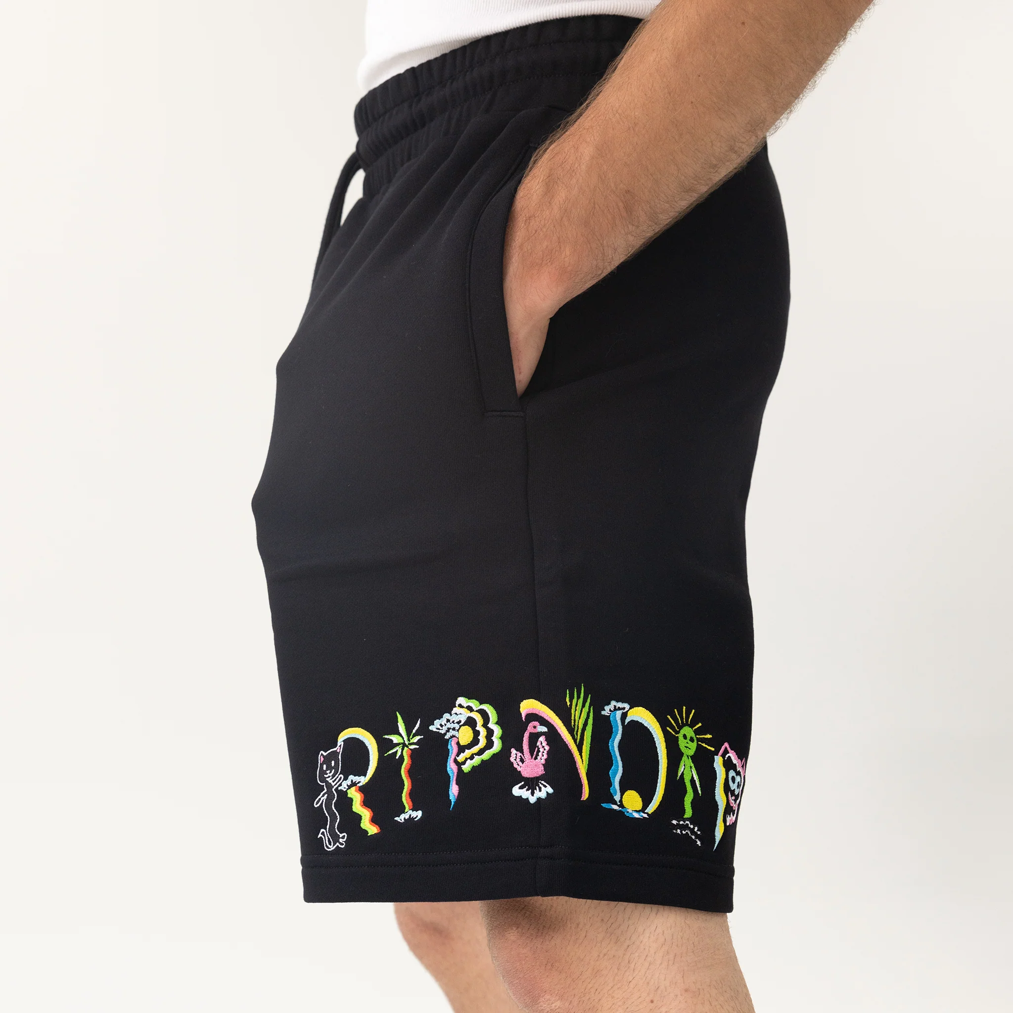 Venice Sweatshorts (Black) - Image 2