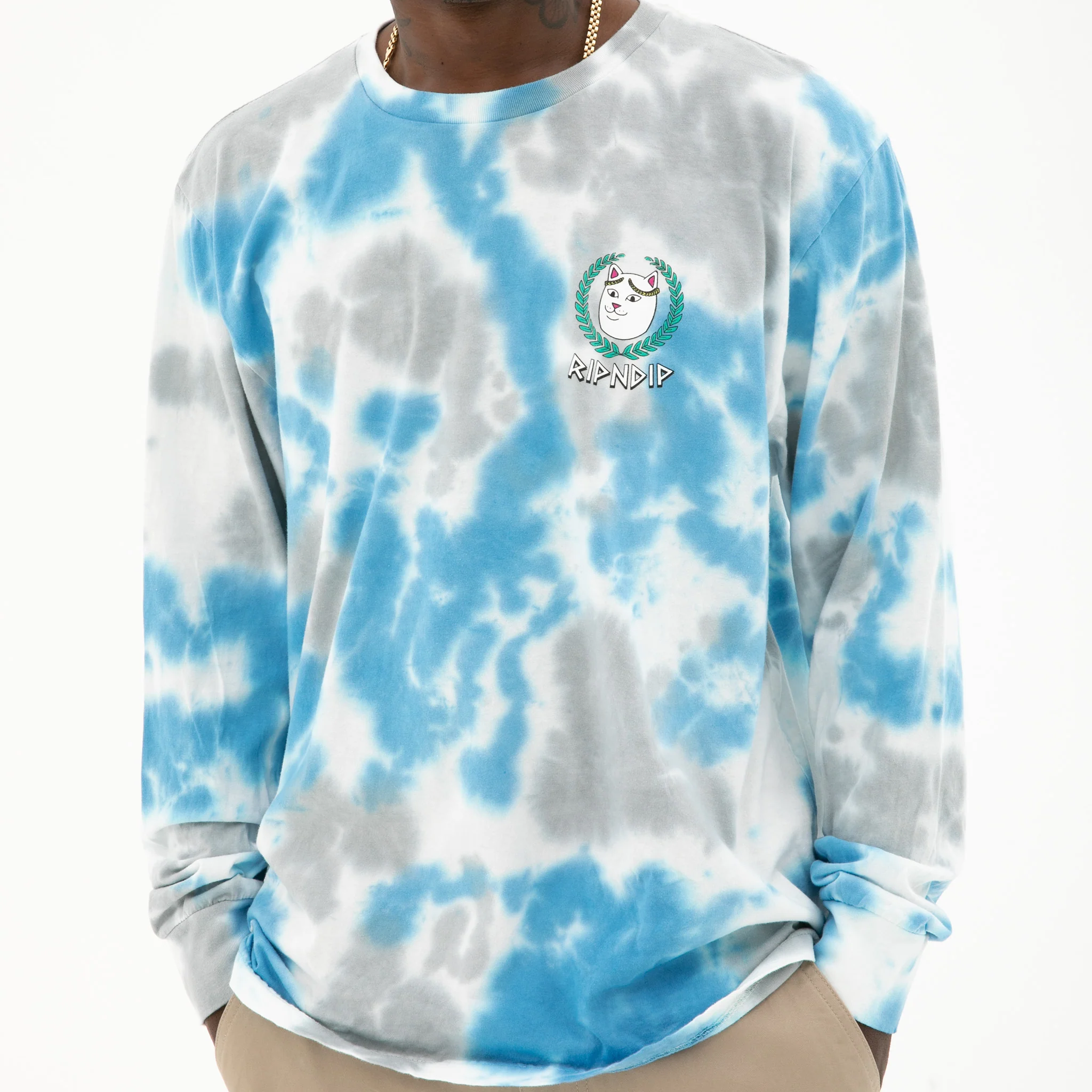 Waiting In Heaven Long Sleeve (Light Blue Cloud Wash) - Image 2