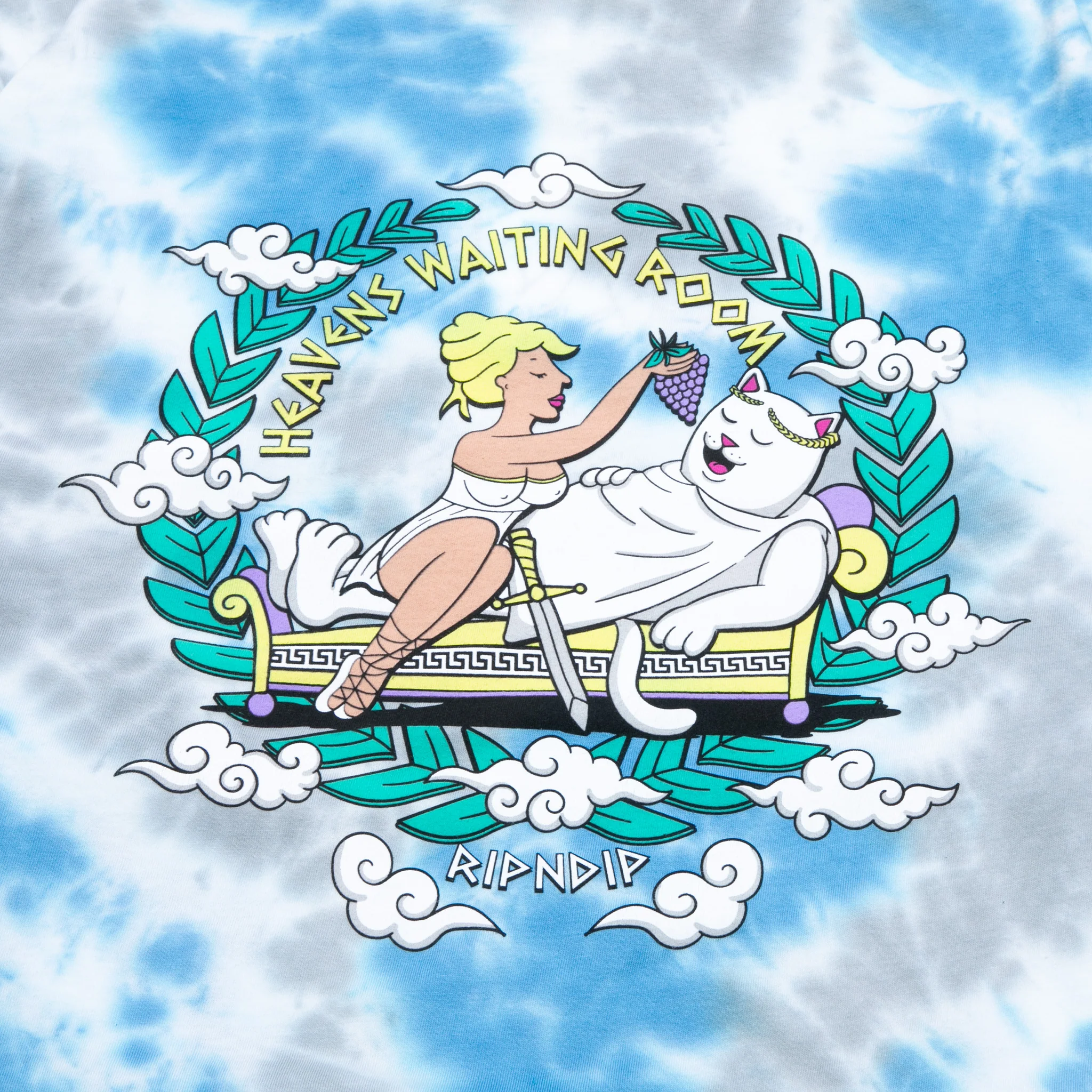 Waiting In Heaven Long Sleeve (Light Blue Cloud Wash) - Image 4