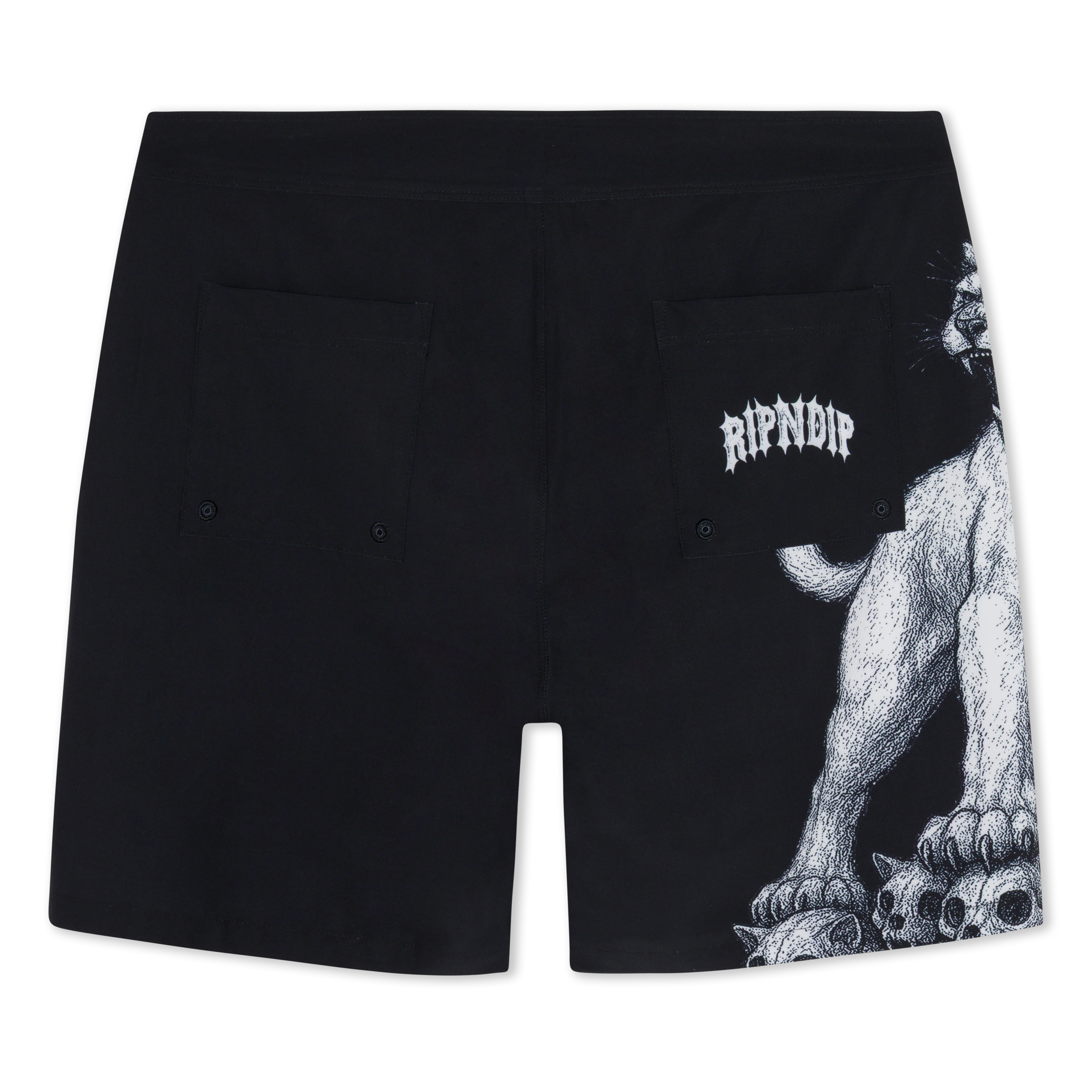Wasteland Swim Shorts (Black) - Image 5