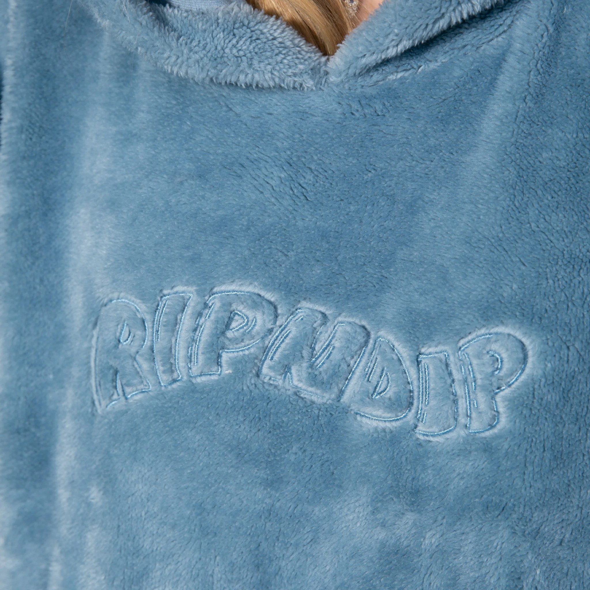 Waves Sherpa Hoodie (Light Slate) - Image 3