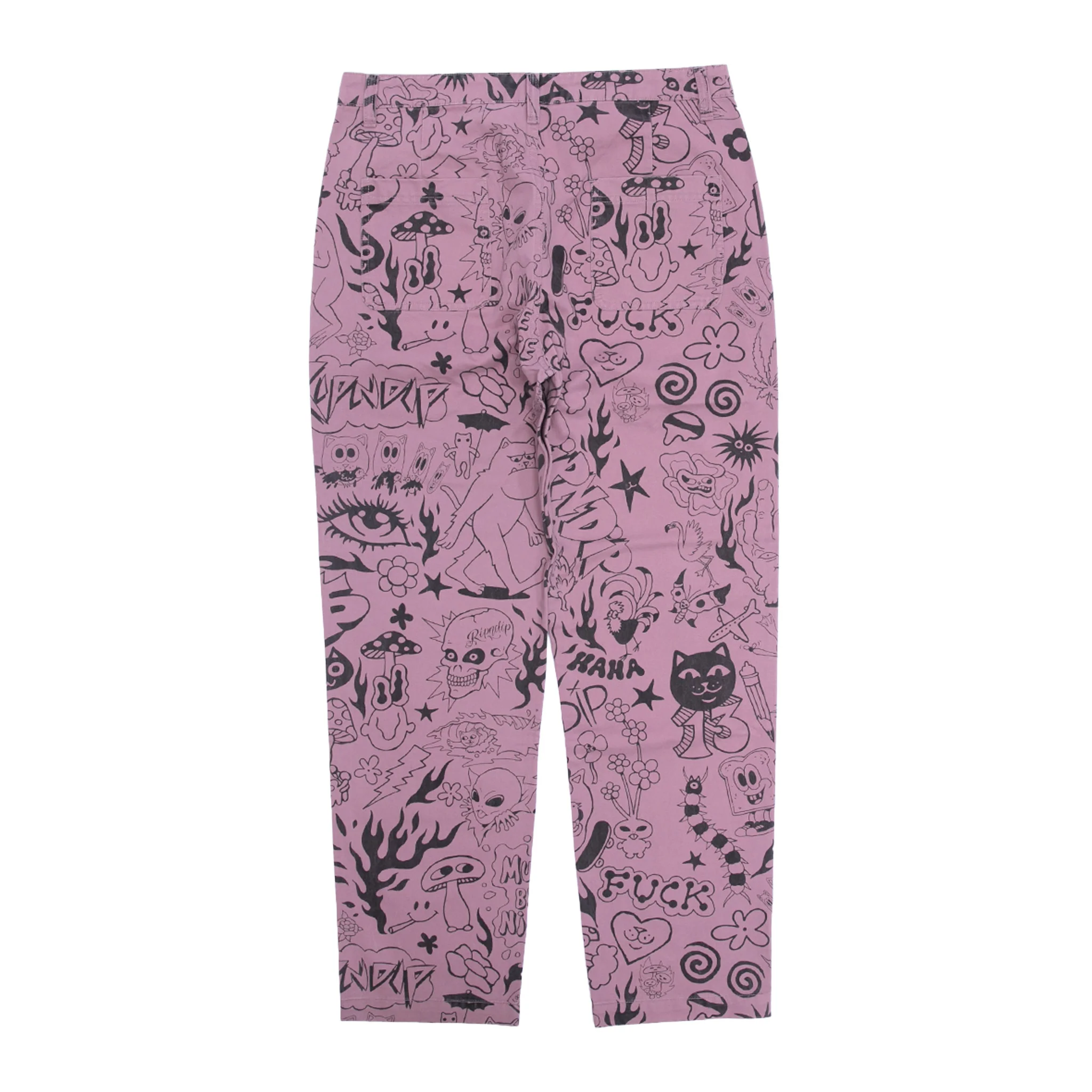 We Don't Care Twill Pants (Mauve) - Image 3