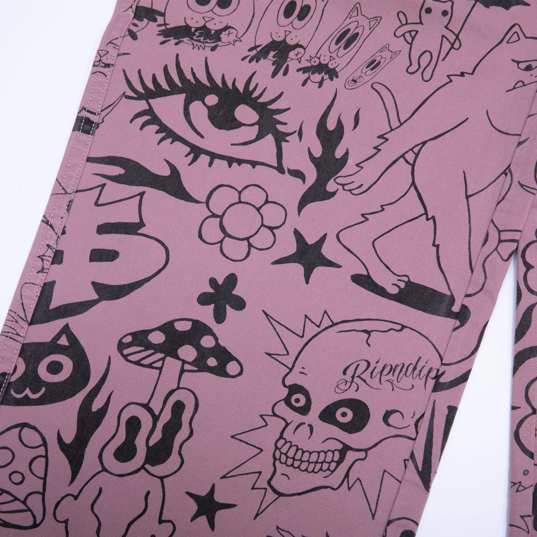 We Don't Care Twill Pants (Mauve) - Image 5