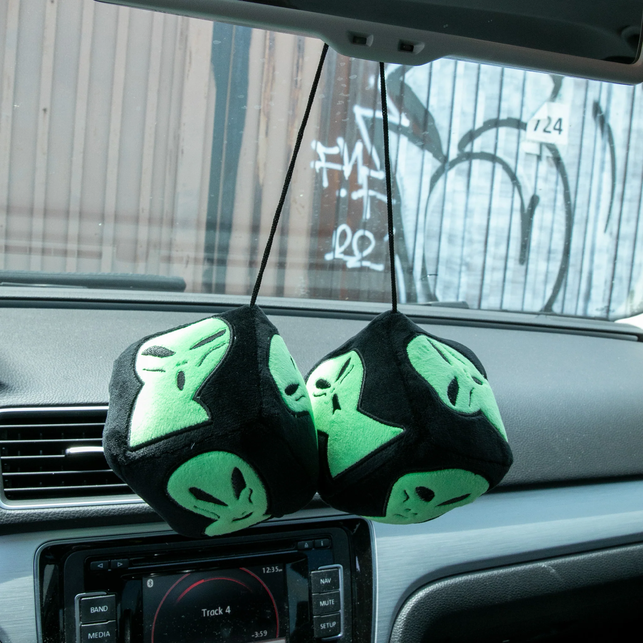 We Out Here Fuzzy Dice (Black) - Image 2