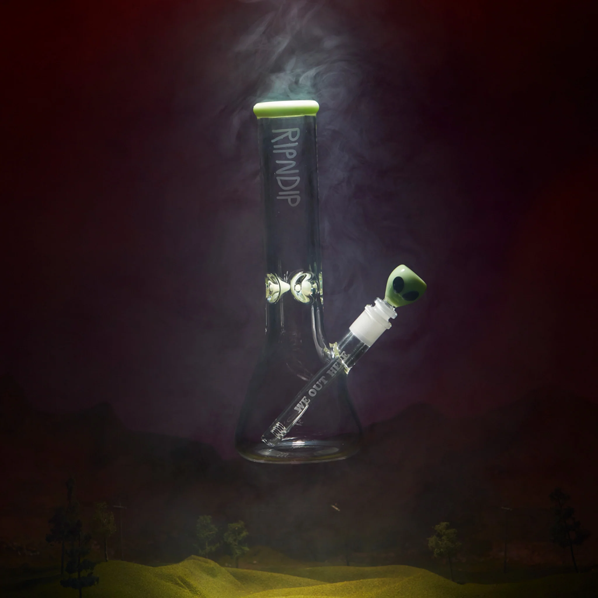 We Out Here Glass Beaker (Green) - Image 3