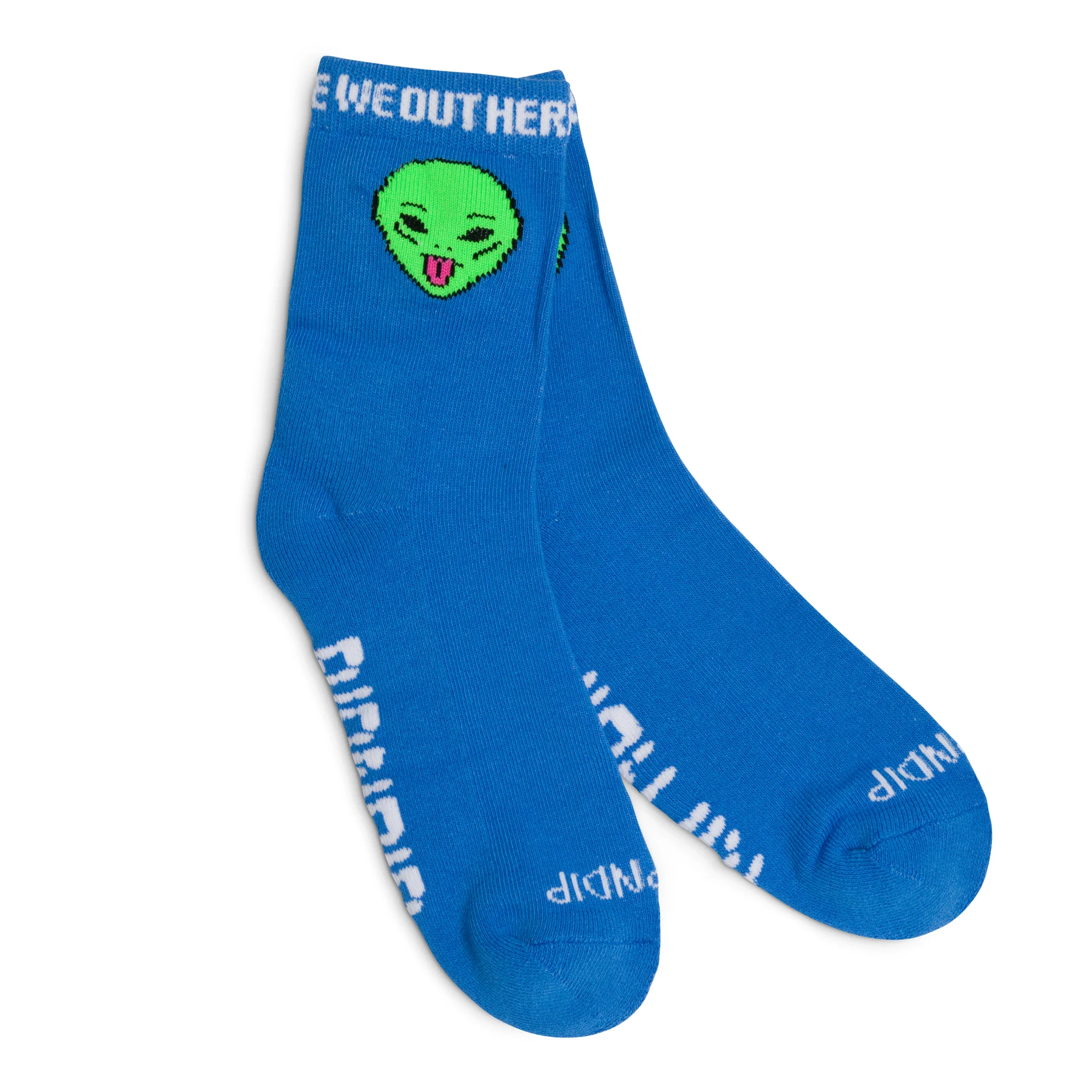 We Out Here Mid Socks (Blue) - Image 2