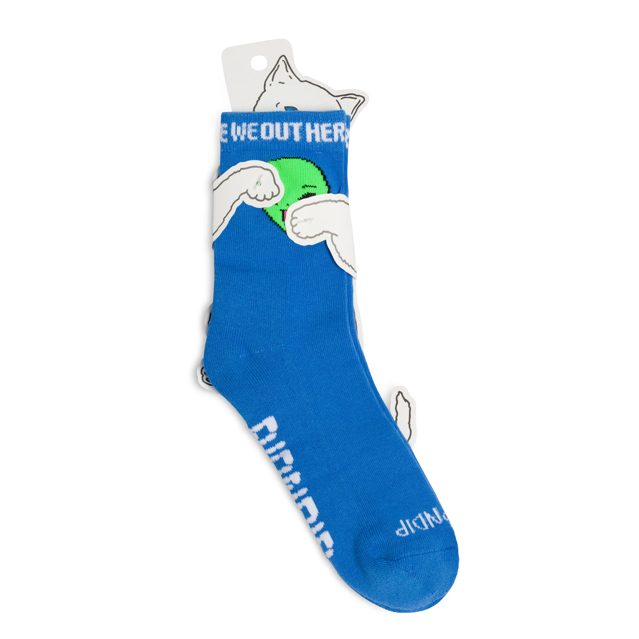 We Out Here Mid Socks (Blue) - Image 3