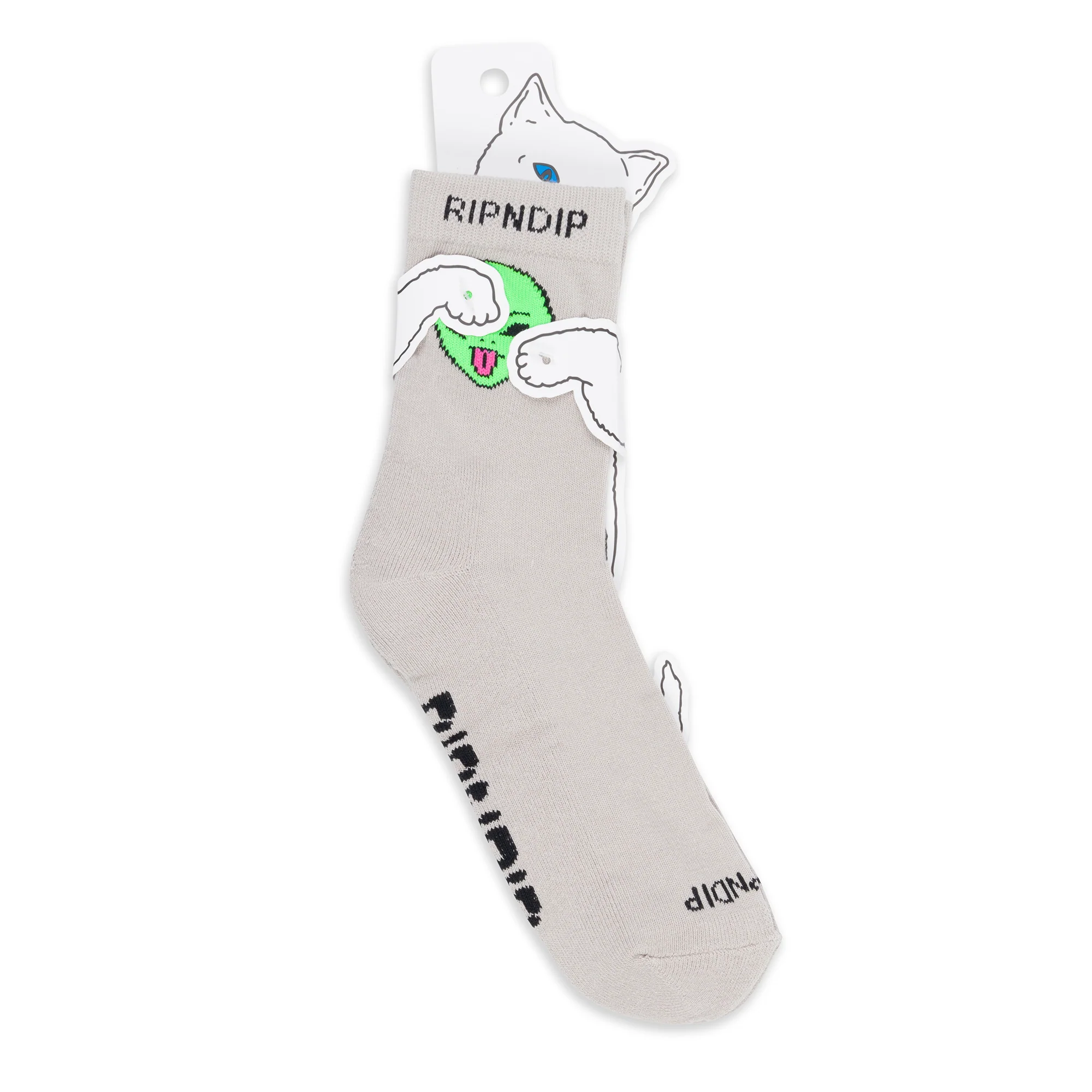 We Out Here Mid Socks (Warm Grey) - Image 3