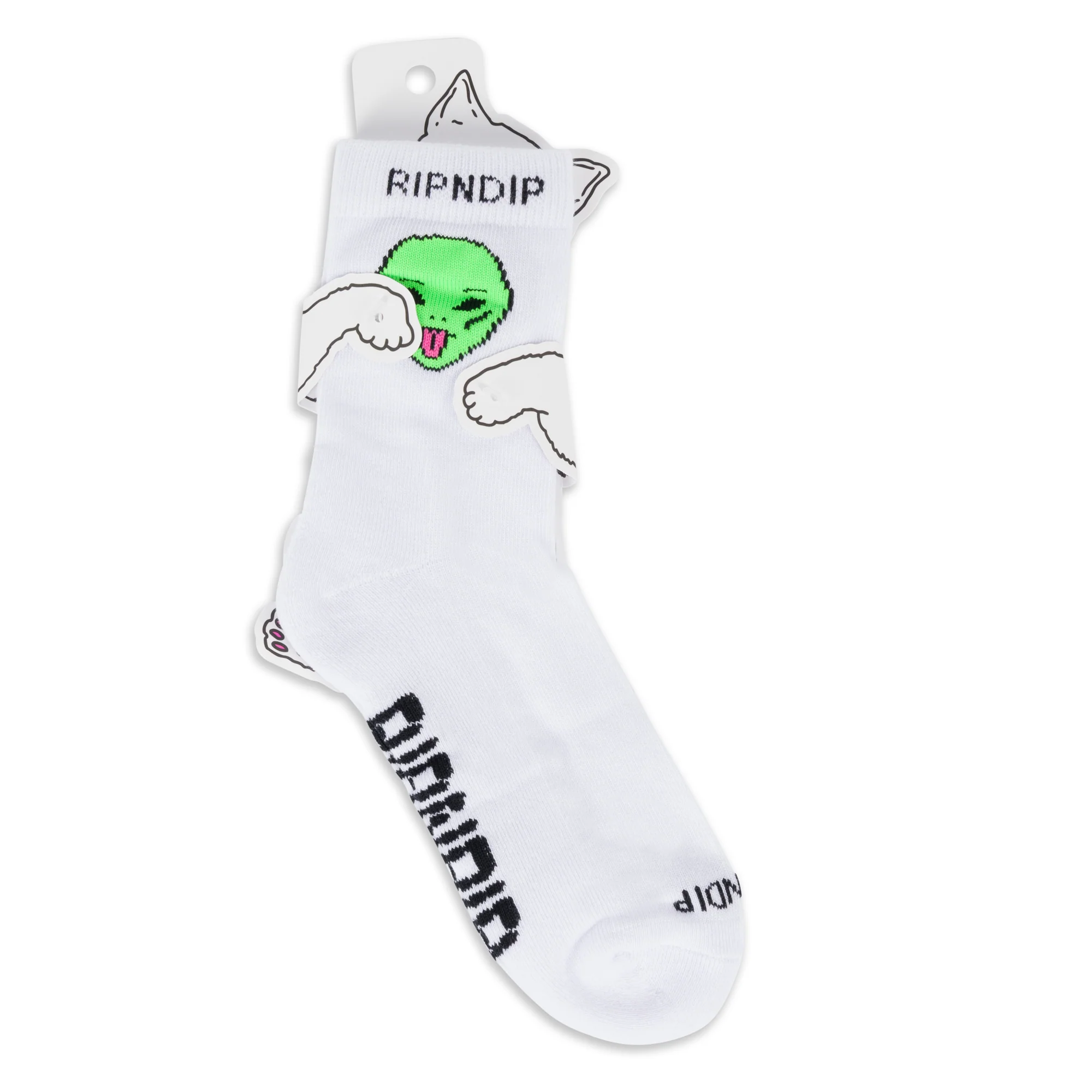 We Out Here Mid Socks (White) - Image 3