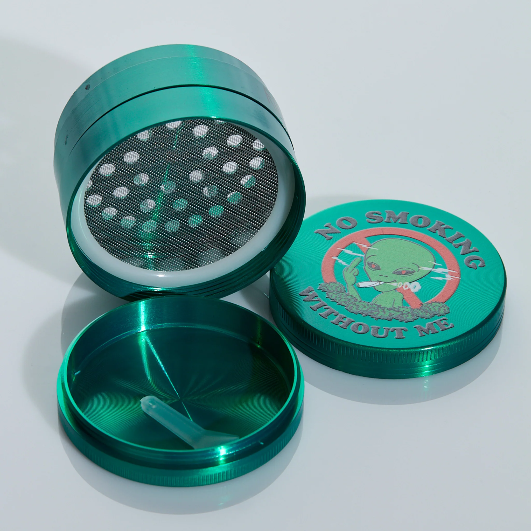 We Out Here No Smoking Grinder (Green) - Image 3