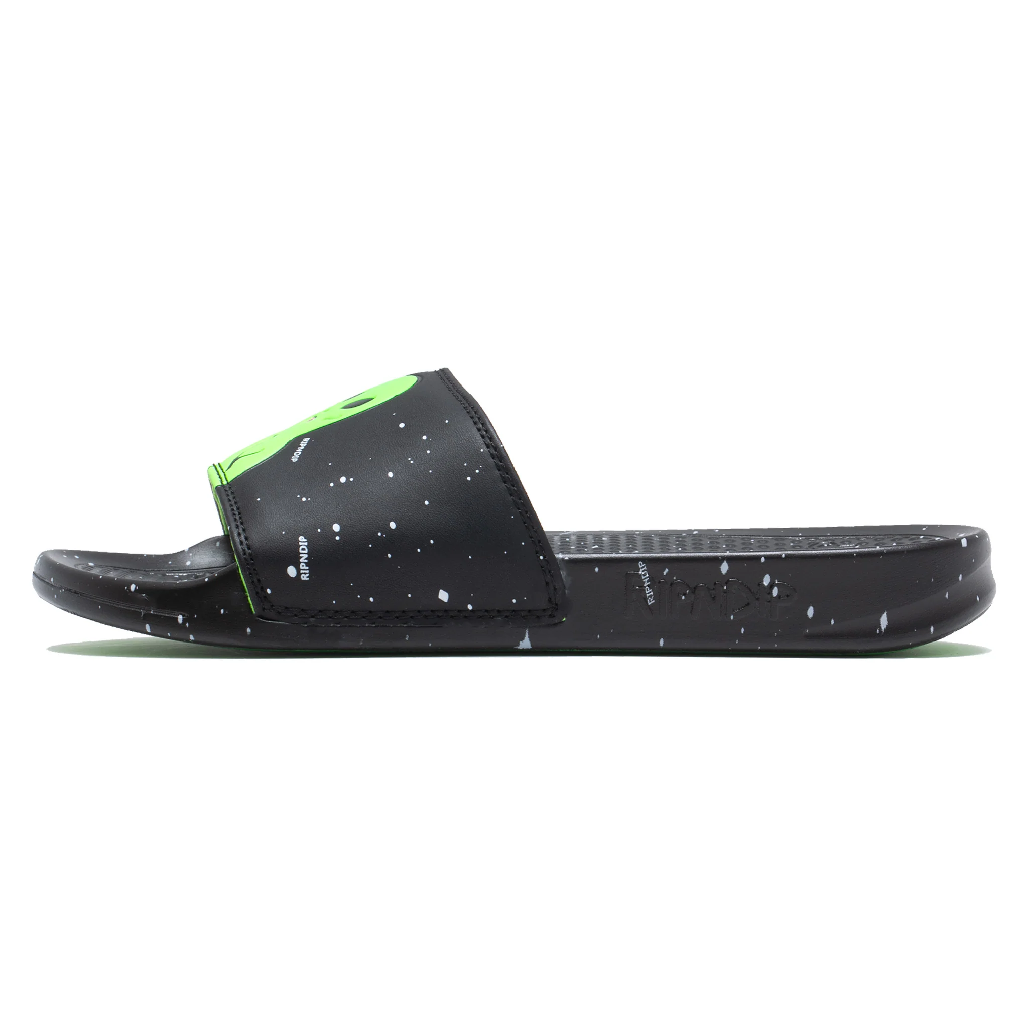 We Out Here Slides (Black/Neon Green) - Image 4