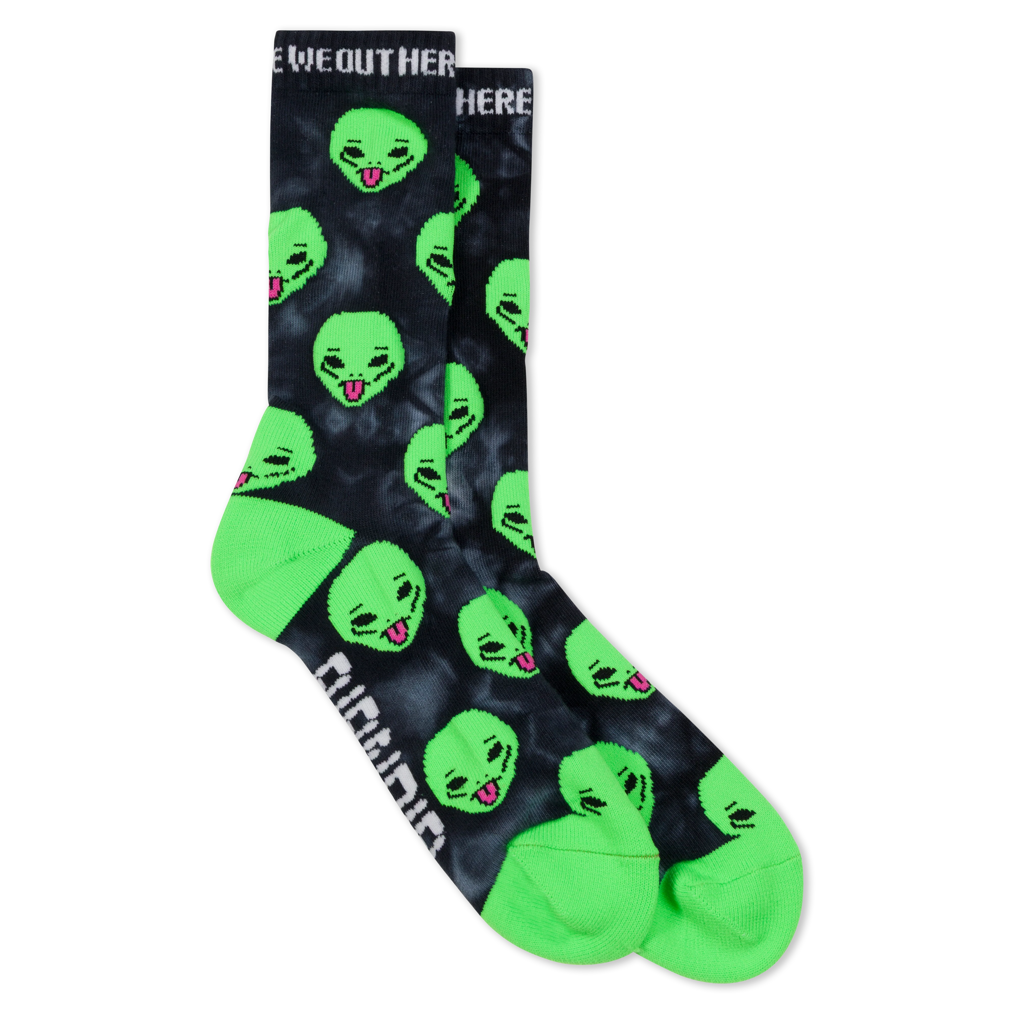 We Out Here Socks (Black Lightning)