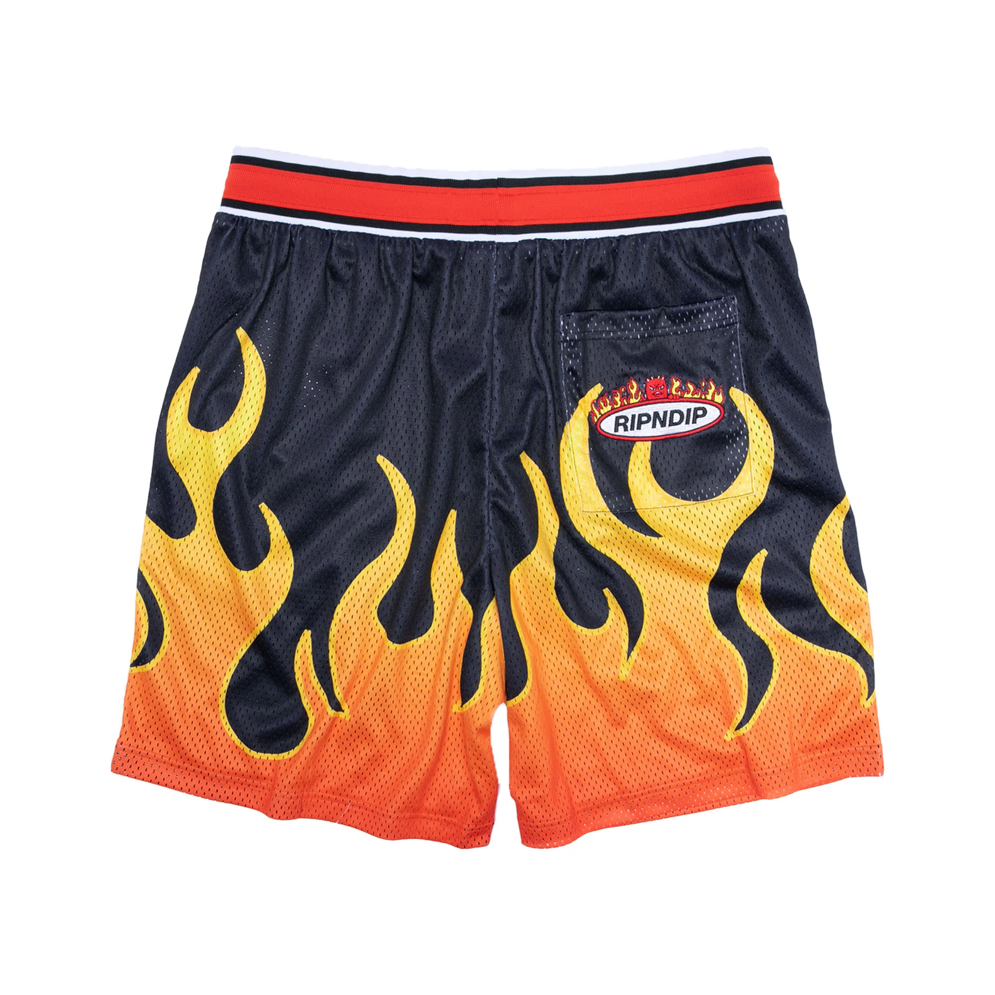 Welcome To Heck Basketball Shorts (Black) - Image 3