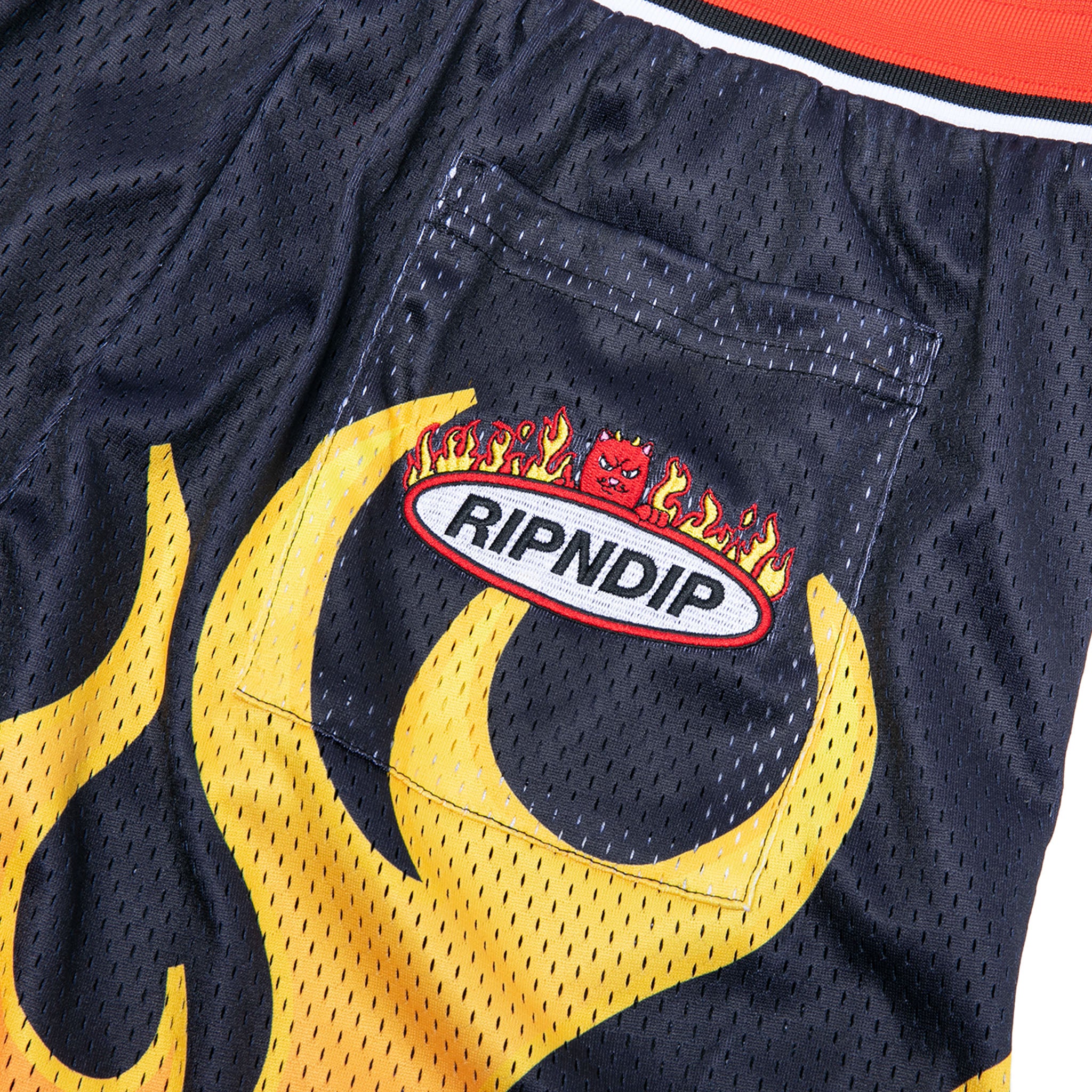 Welcome To Heck Basketball Shorts (Black) - Image 4