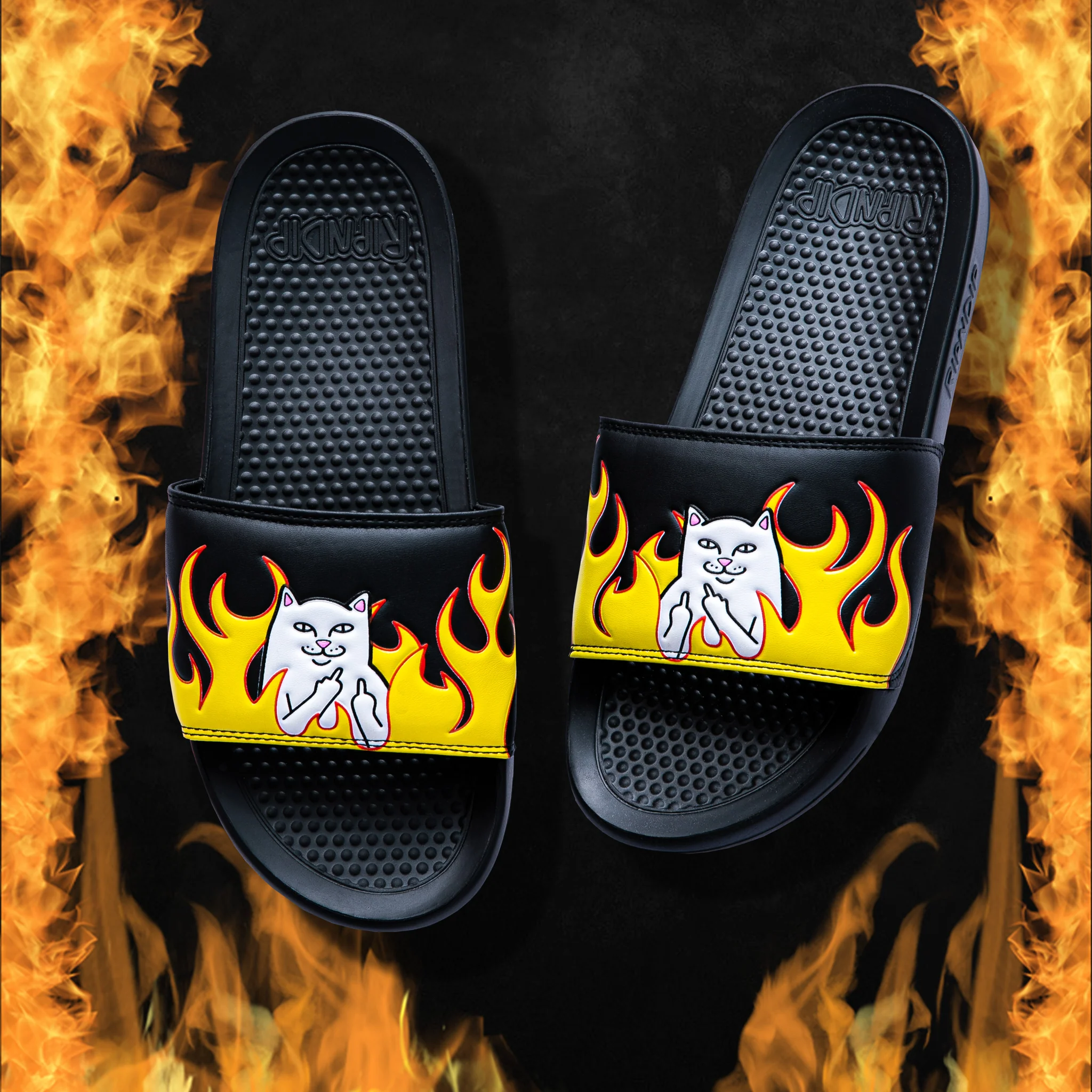 Welcome To Heck Slides (Black Flame) - Image 2