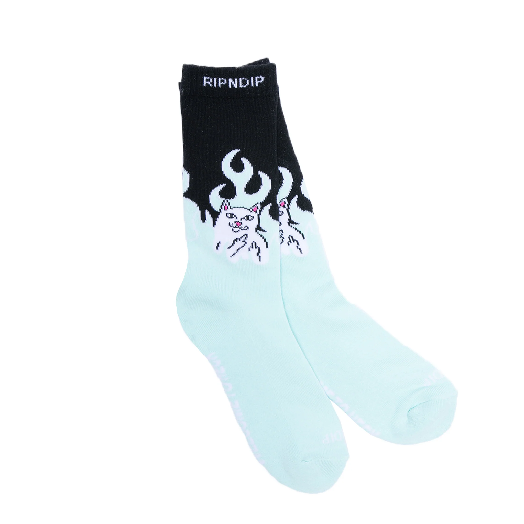Welcome To Heck Socks (Black/Blue) - Image 2