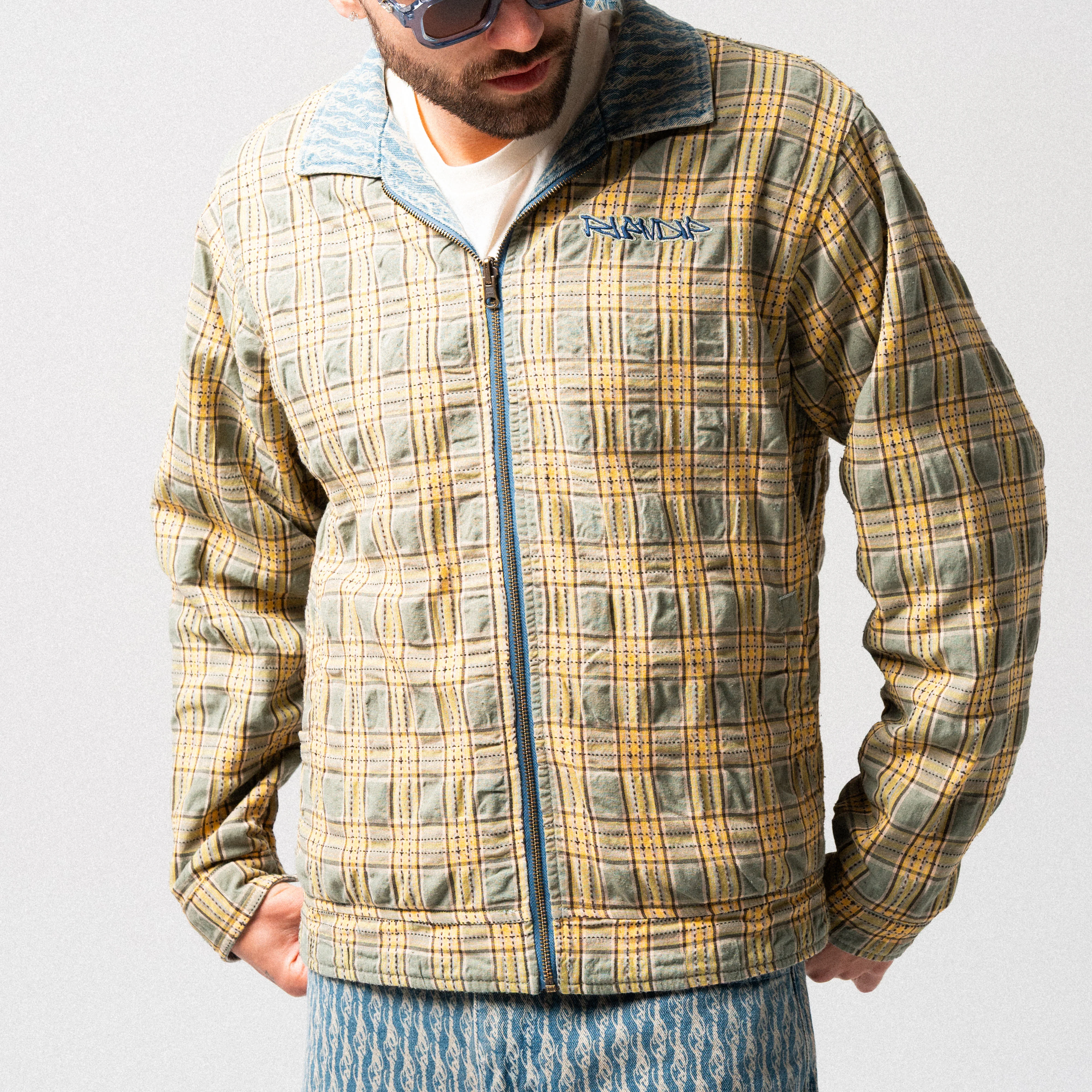 Western Roads Reversible Work Jacket (Medium Wash) - Image 6