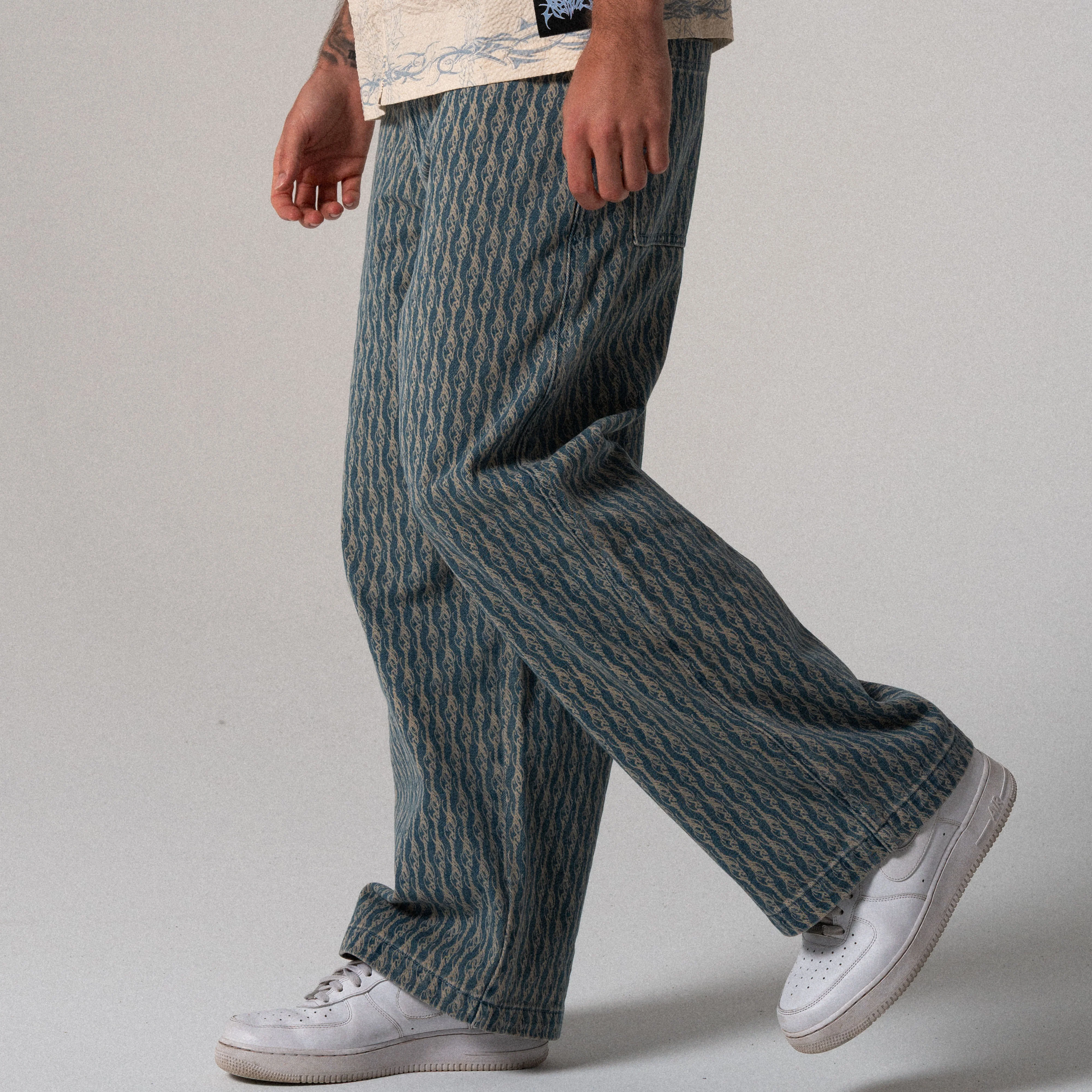 Western Roads Wide Fit Pants (Meidum Wash) - Image 4