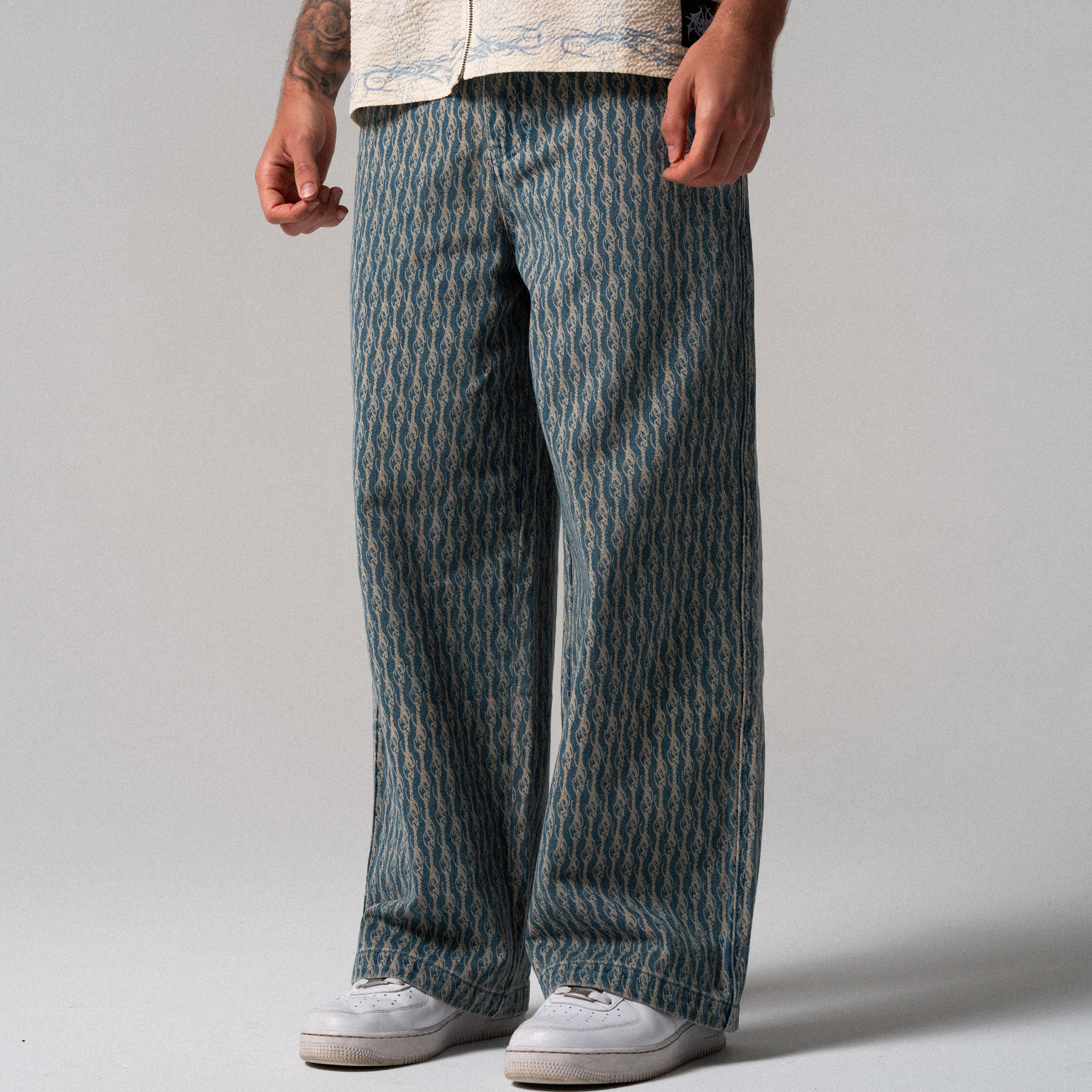Western Roads Wide Fit Pants (Meidum Wash) - Image 5