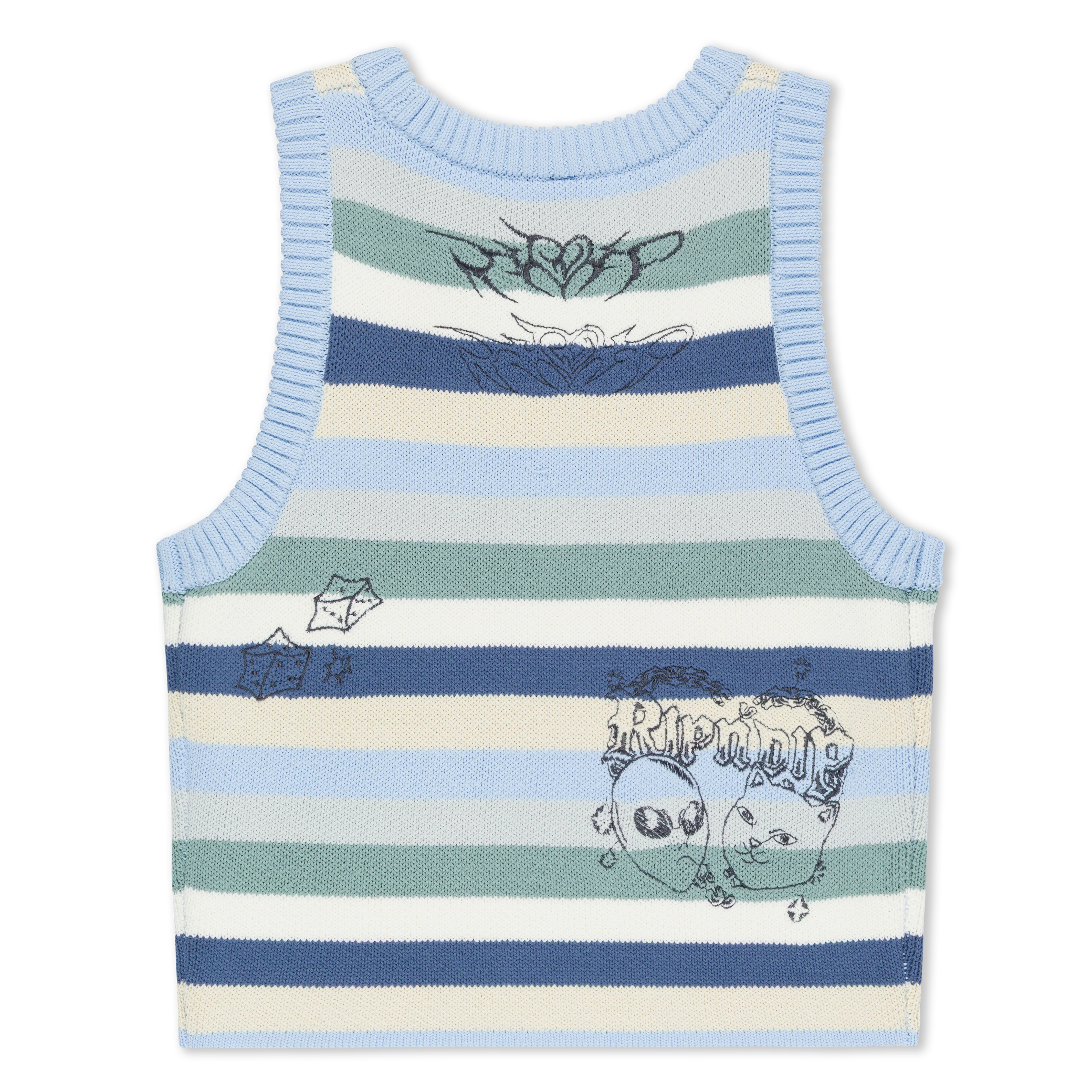 Westside Crochet Crop Tank (Powder Blue) - Image 5
