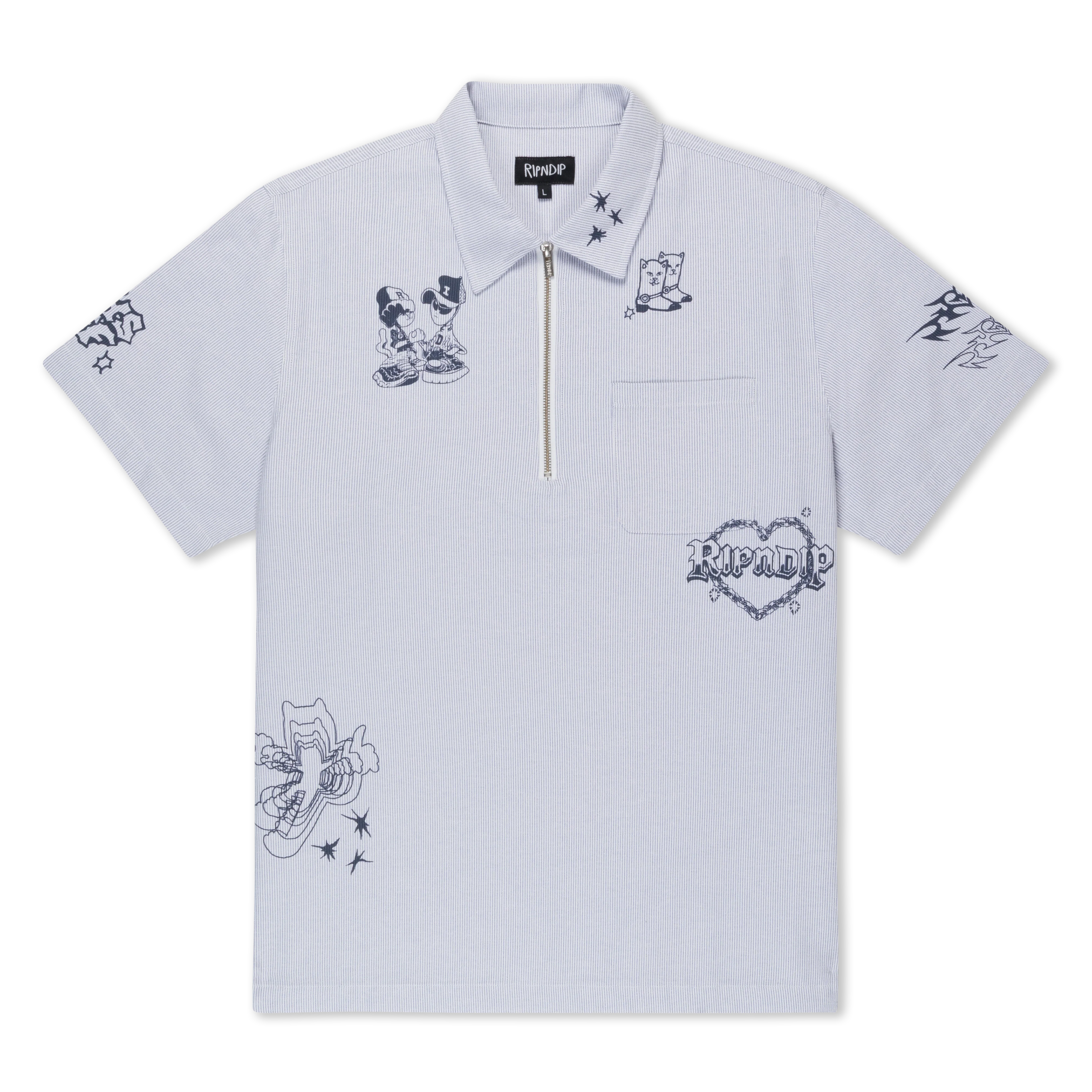 Westside Quarter Zip Shirt (Navy )