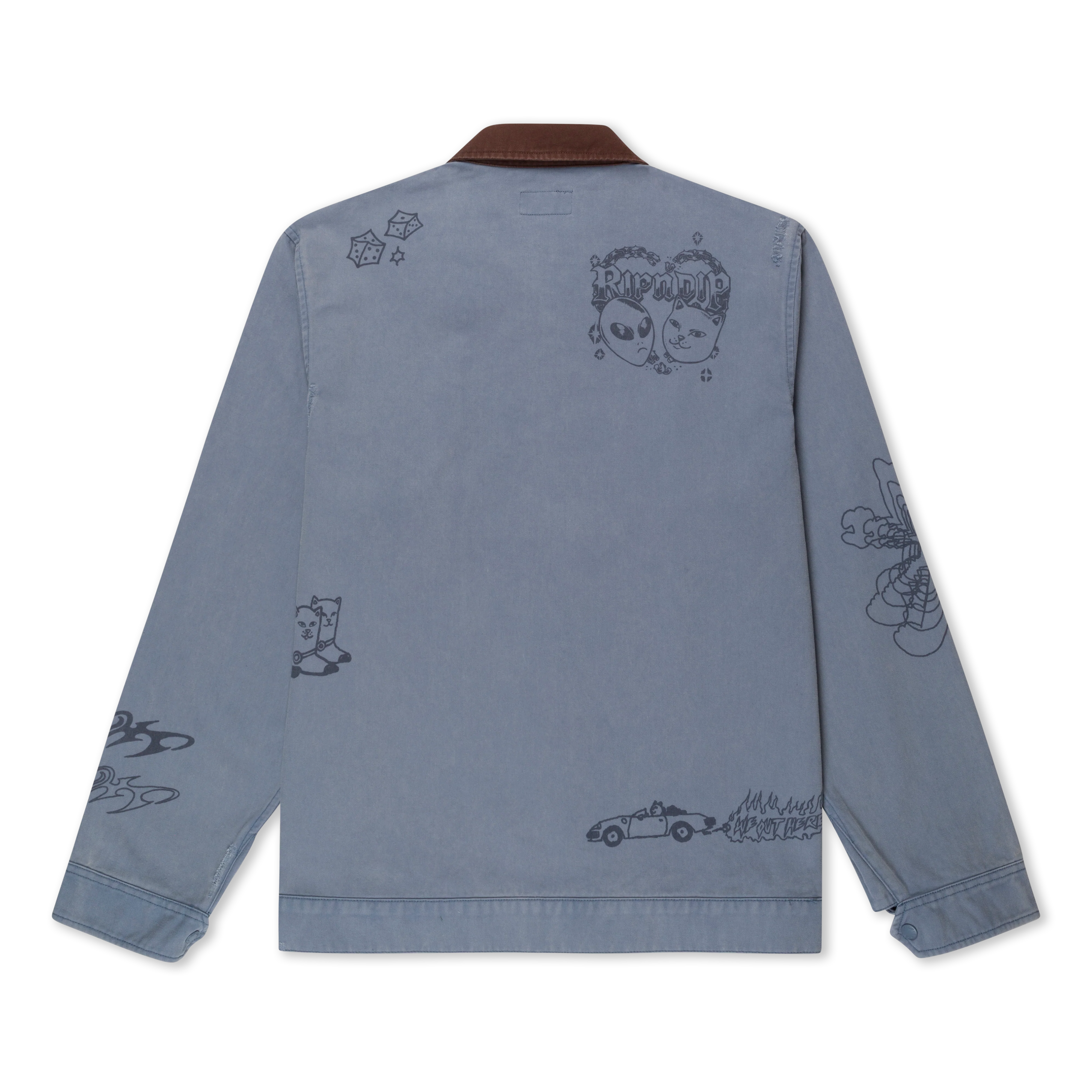 Westside Zip Up Work Jacket (Slate) - Image 8