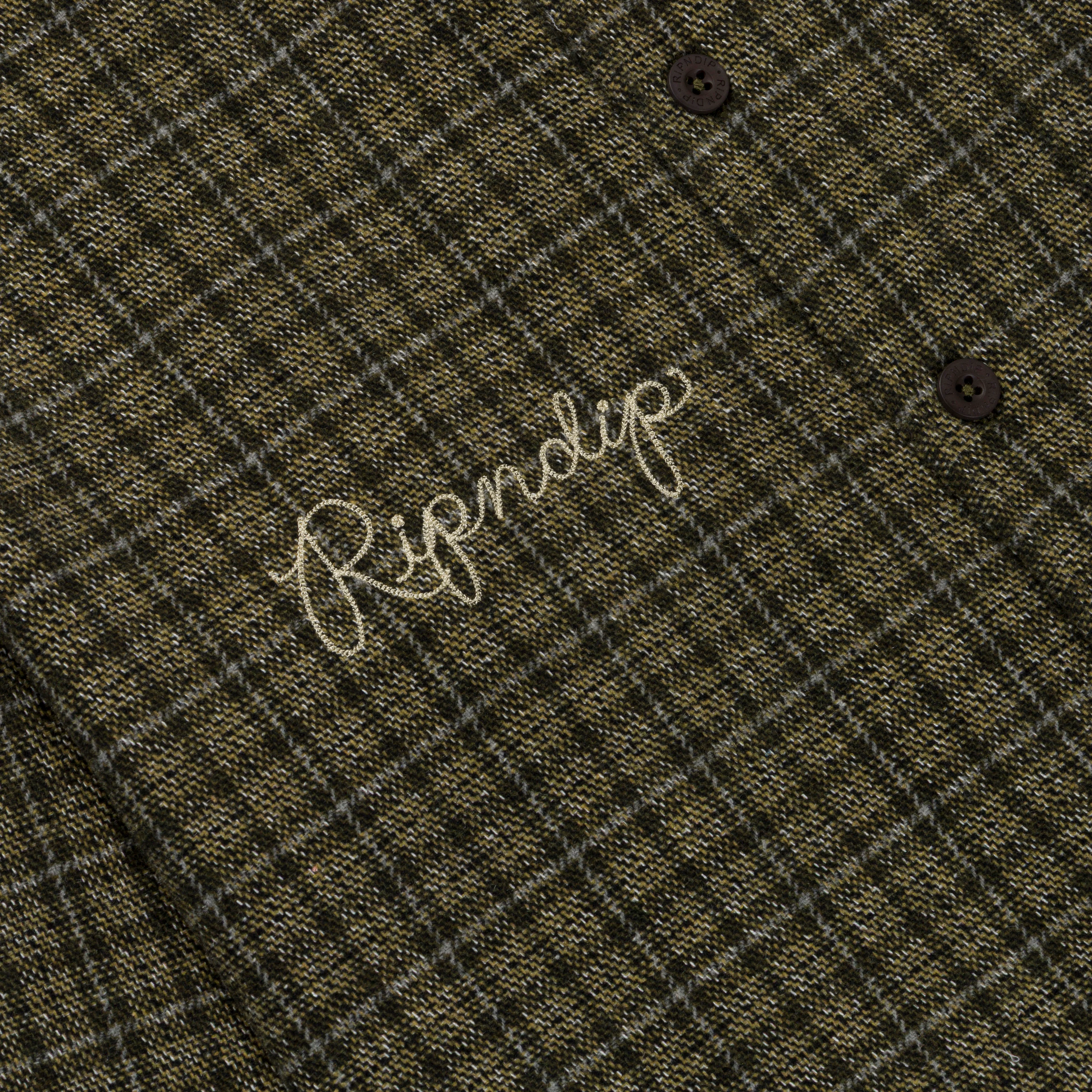 Where The Flowers Bloom Flannel Jacket (Olive) - Image 7