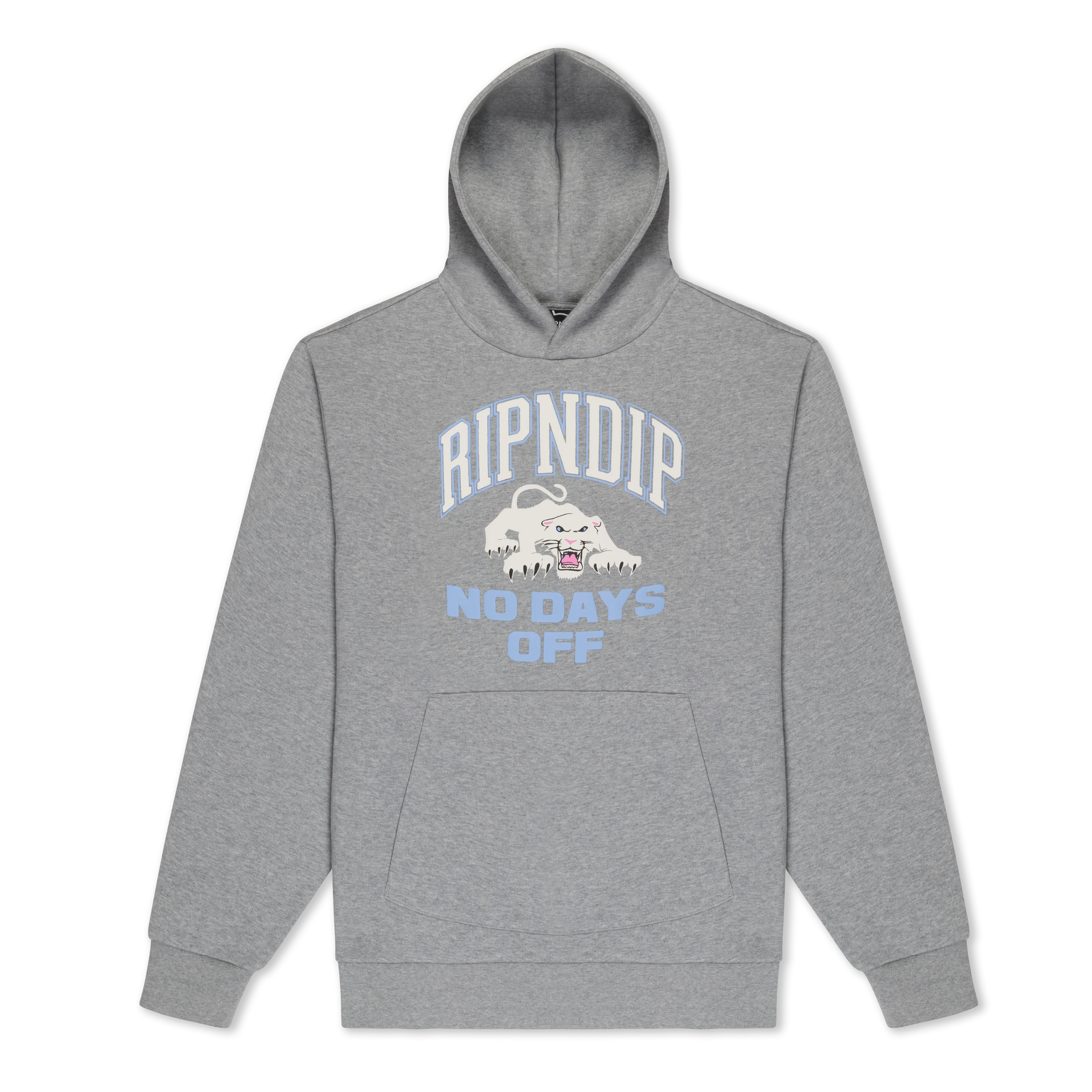 White Panther Hoodie (Heather Grey)