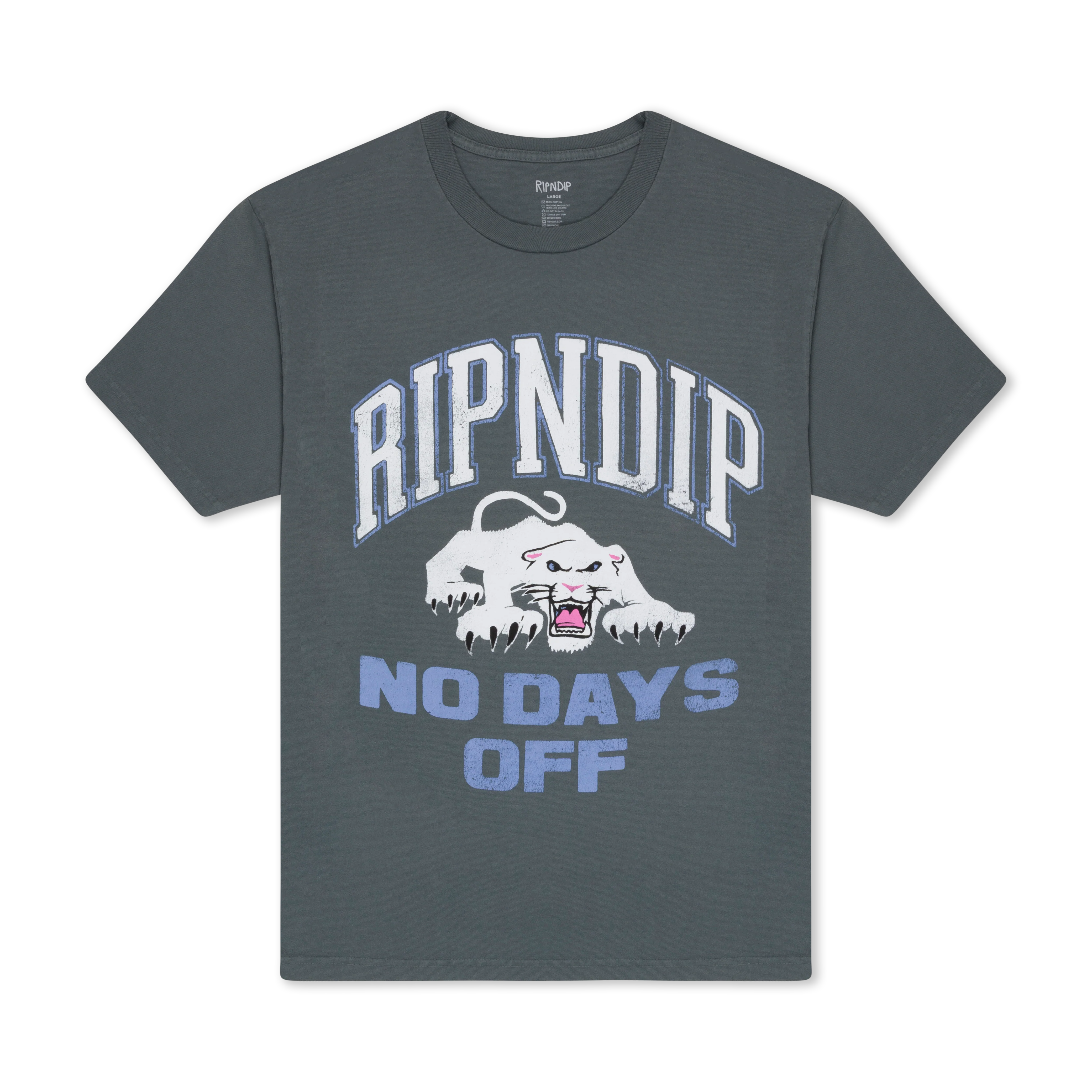 White Panther Tee (Charcoal)