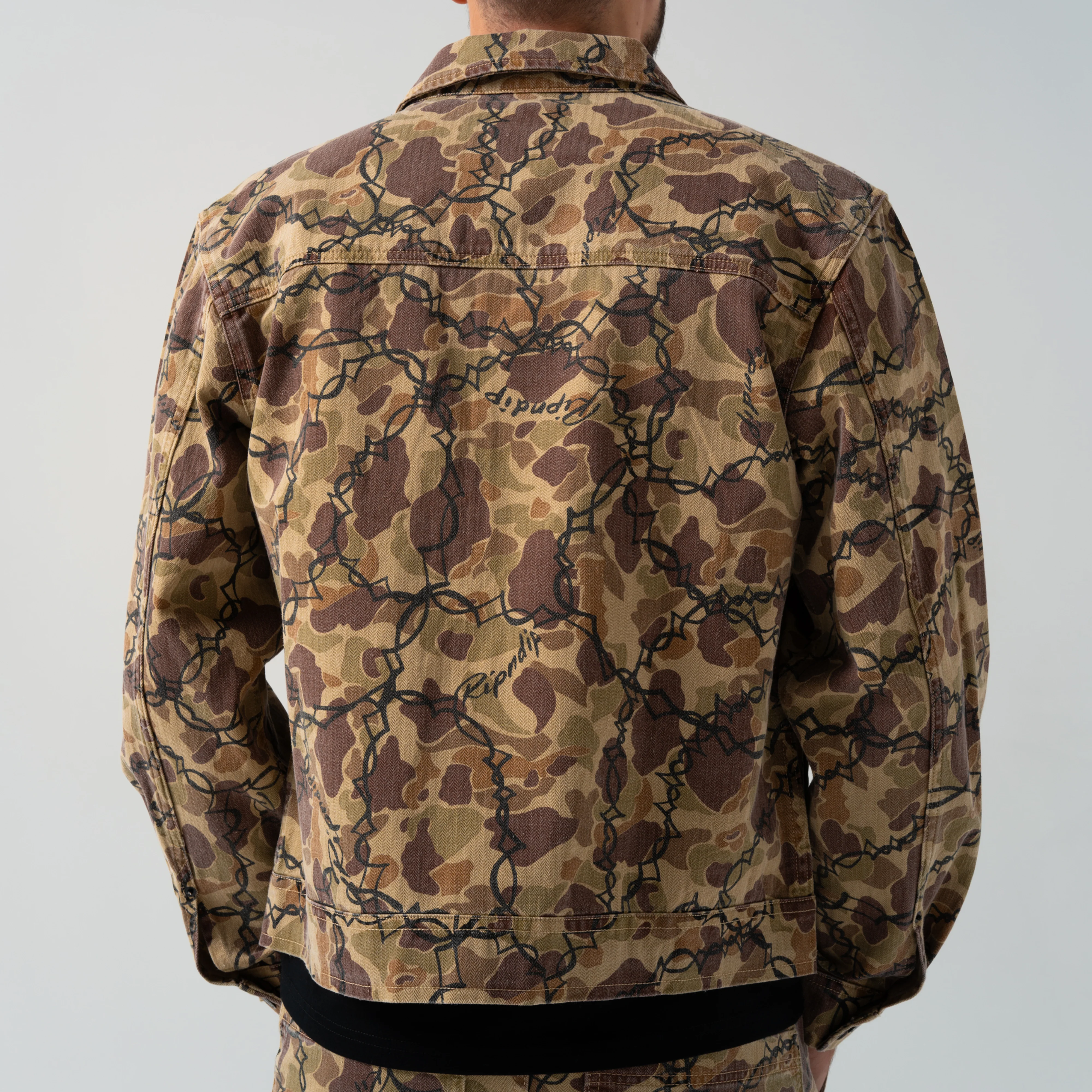 Wired Button Up Jacket (Tan Camo) - Image 3