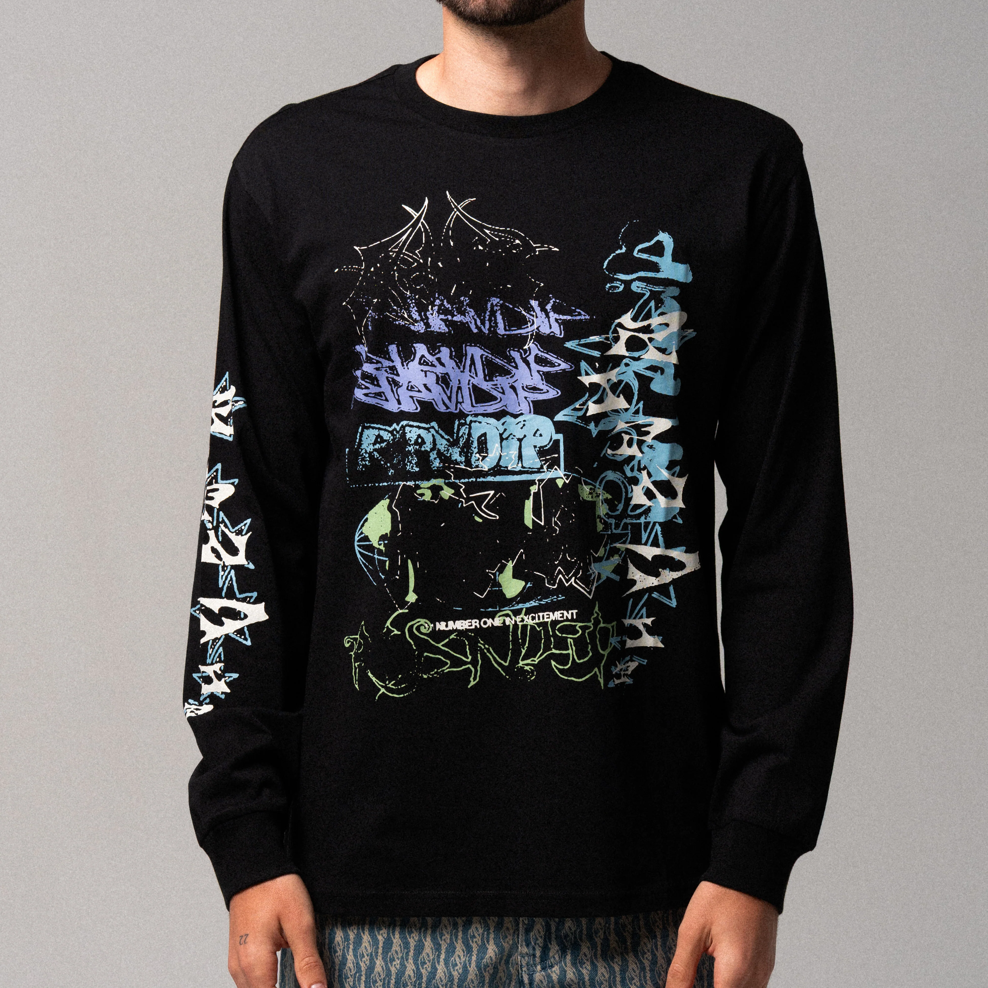 World Wide Madness Long Sleeve (Black) - Image 3
