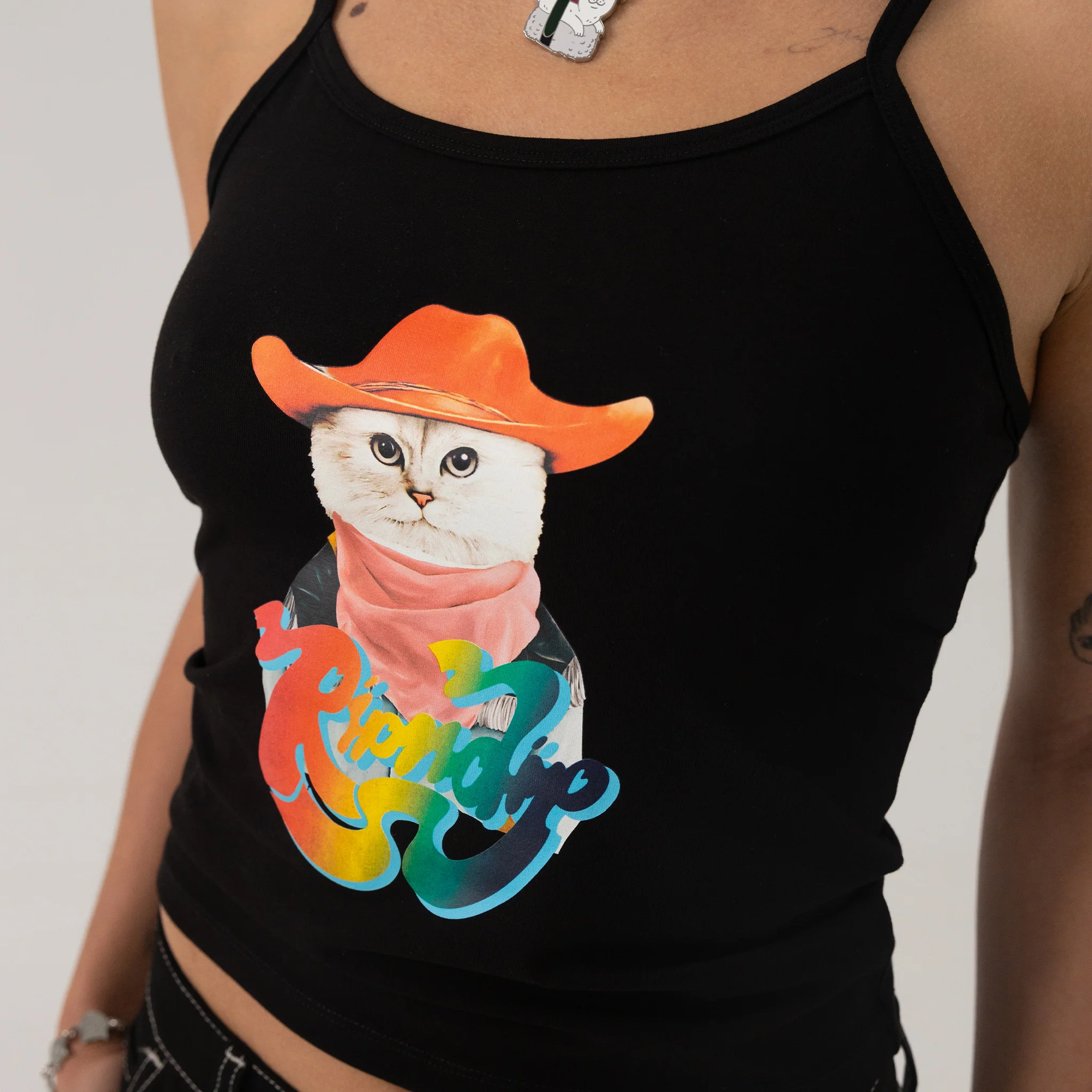 Yee Haw Cami Tank (Black) - Image 2