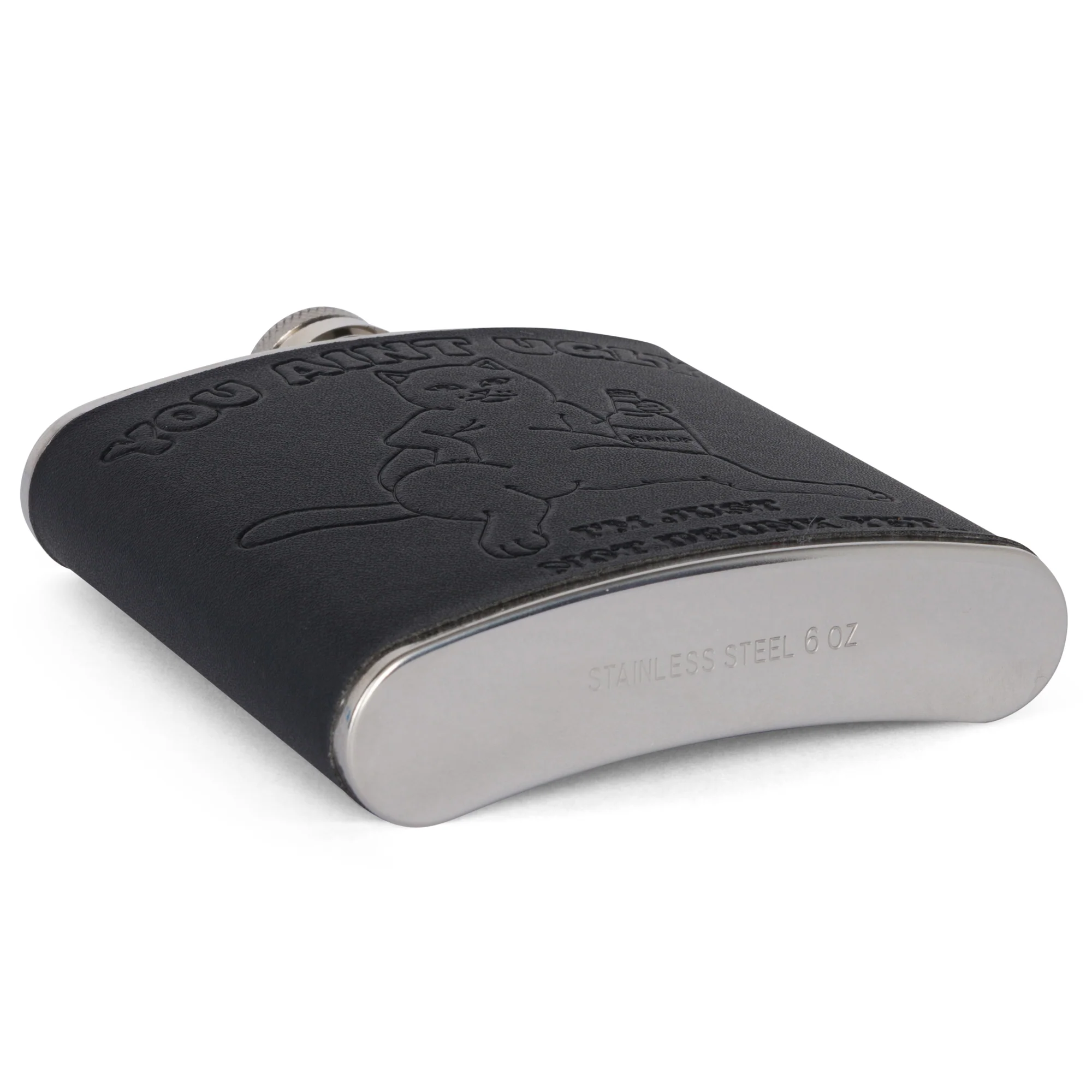 You Ain't Ugly Flask (Black) - Image 6