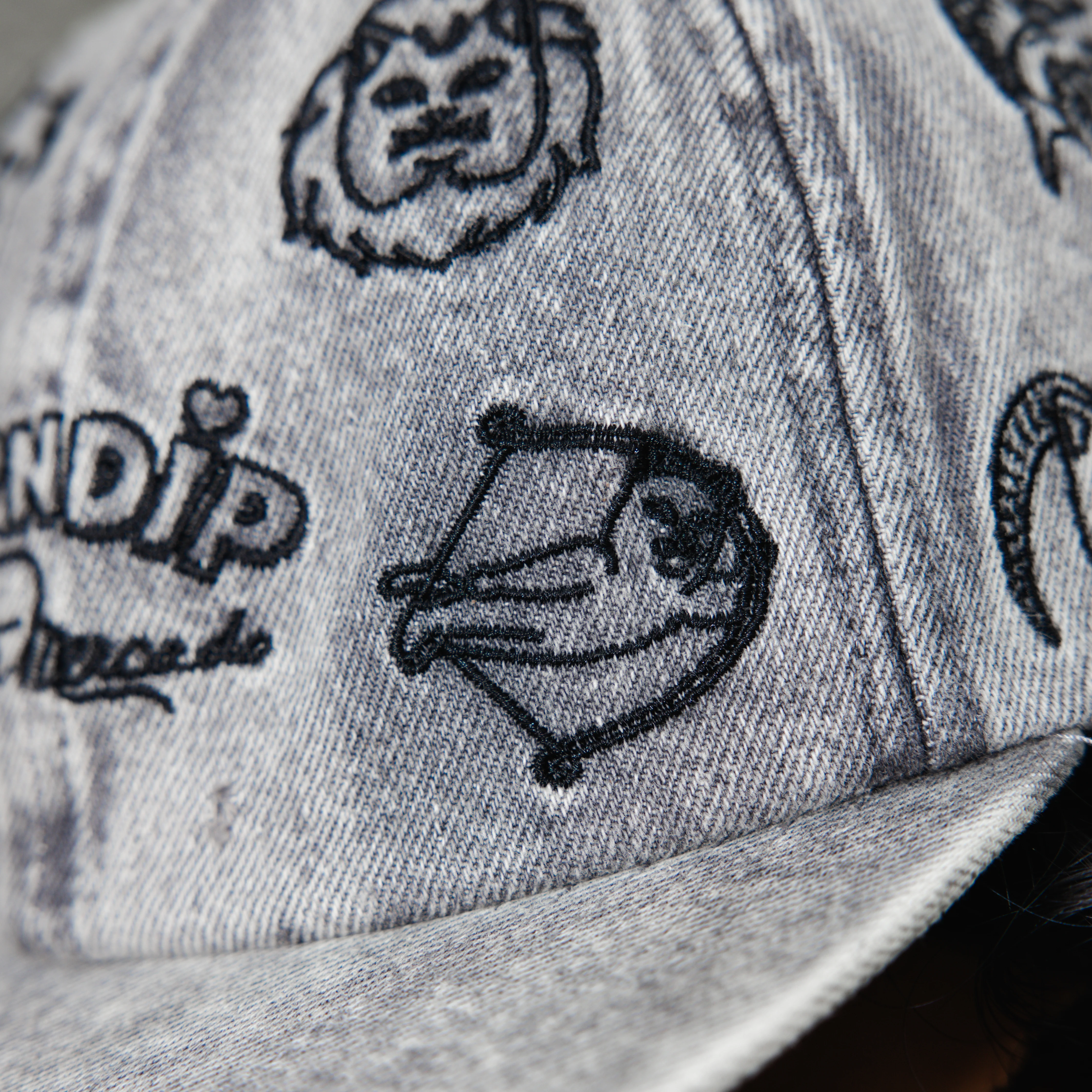 Zodiac Mucho 6 Panel (Black Washed Denim) - Image 3